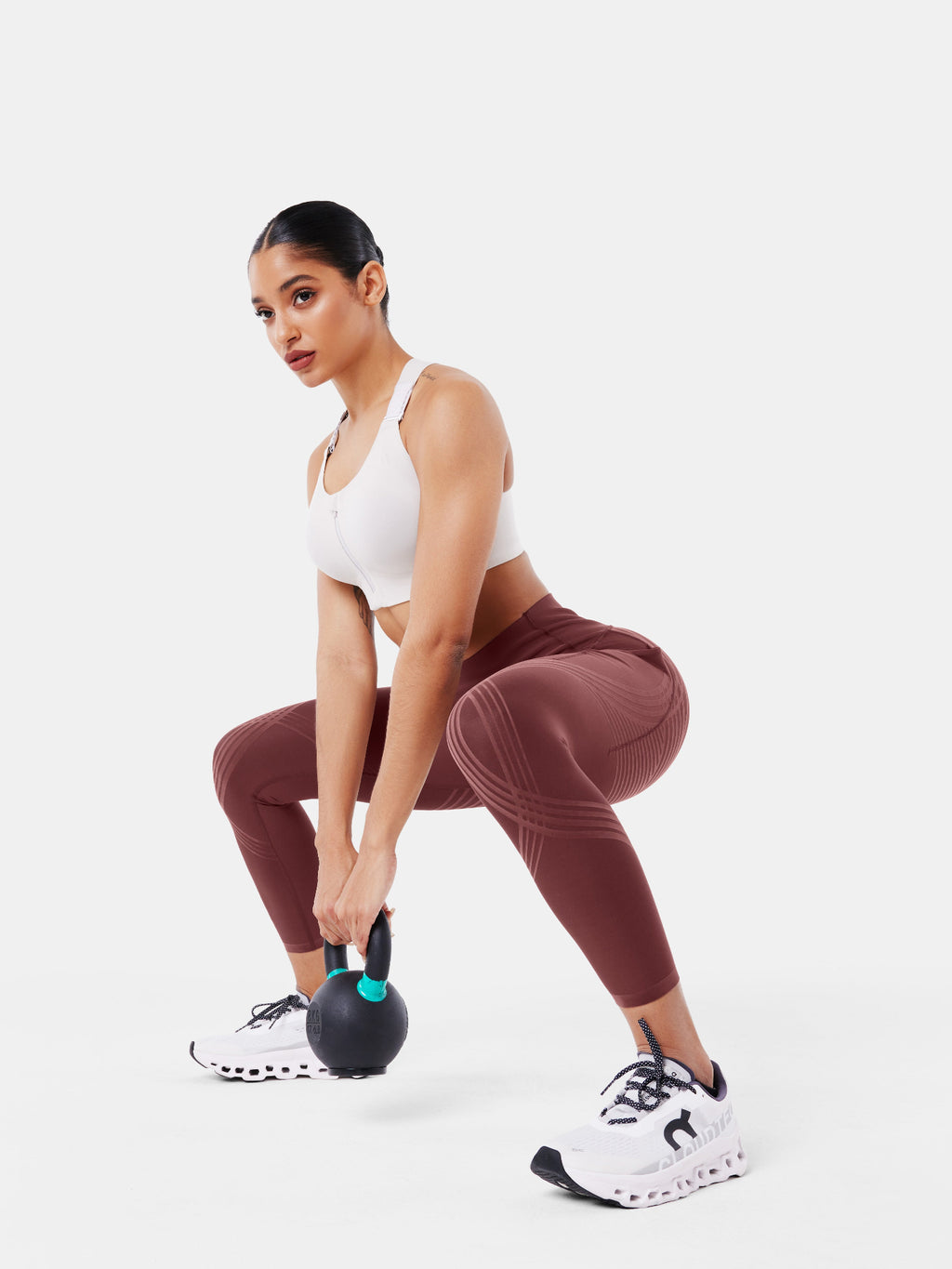Body Sculpt Side Pocket 7/8 Leggings Pinecone