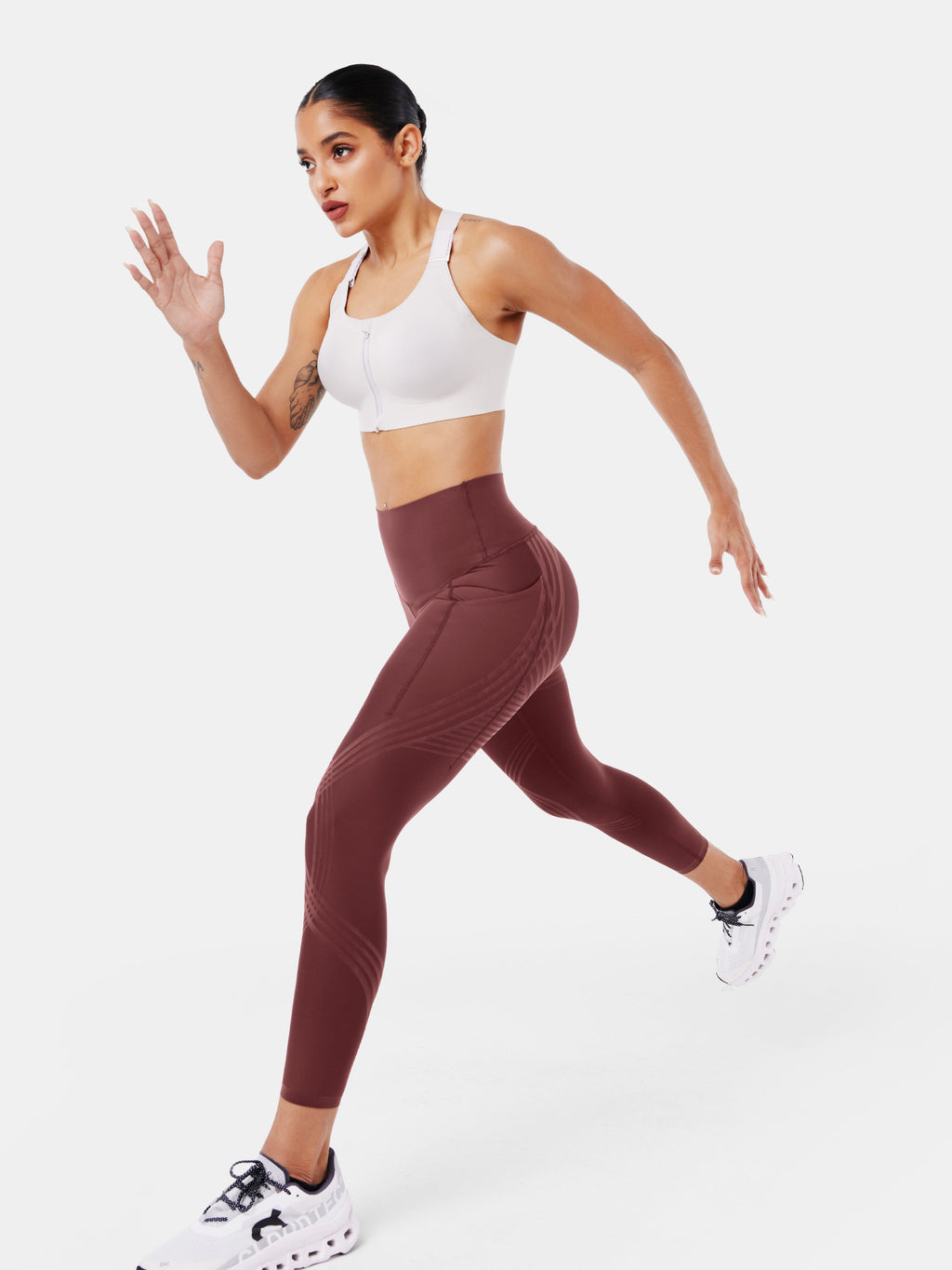 Body Sculpt Side Pocket 7/8 Leggings Pinecone