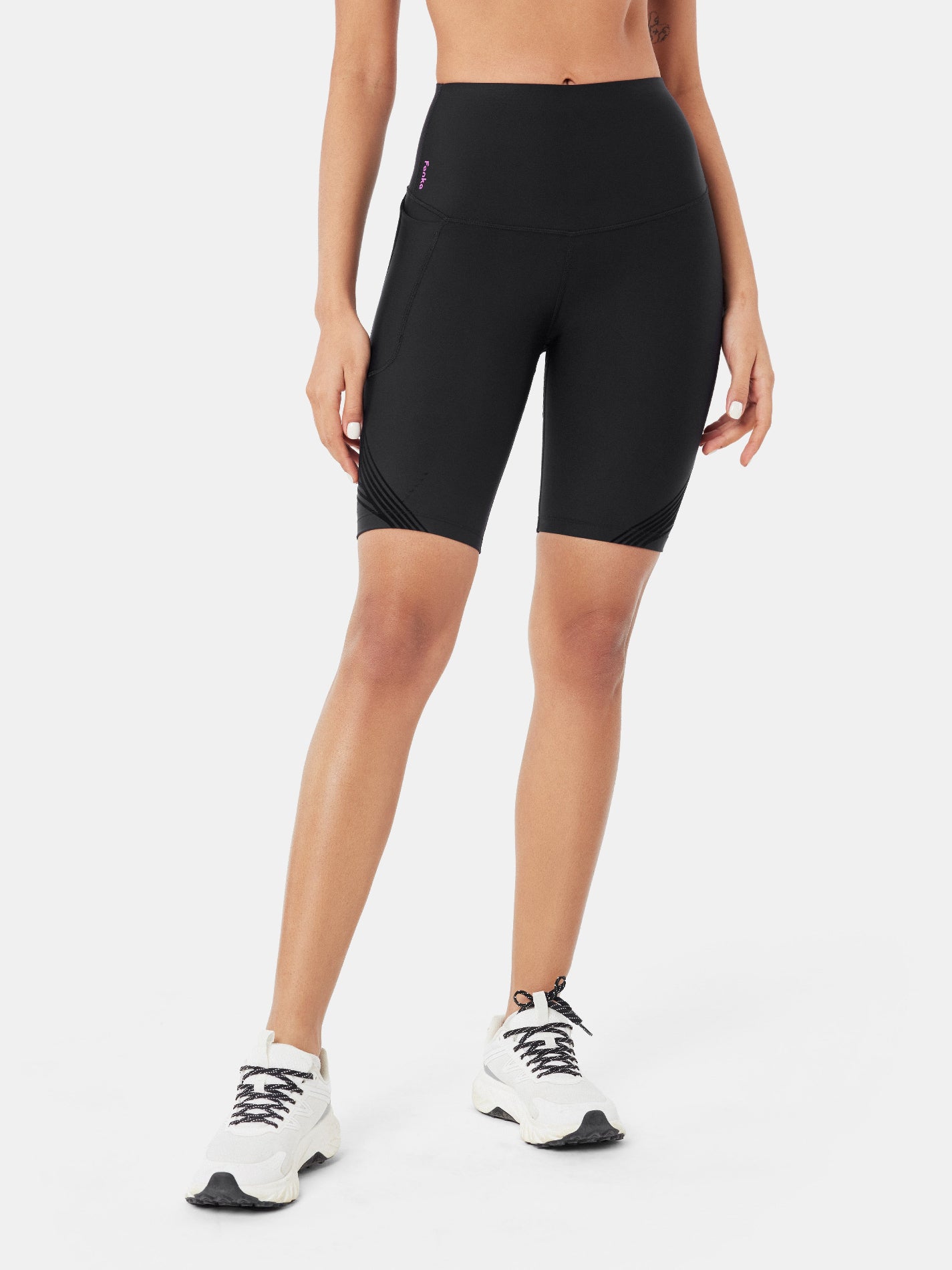 Body Sculpt Side Pocket 9" Biker Shorts (Reversible Wear)