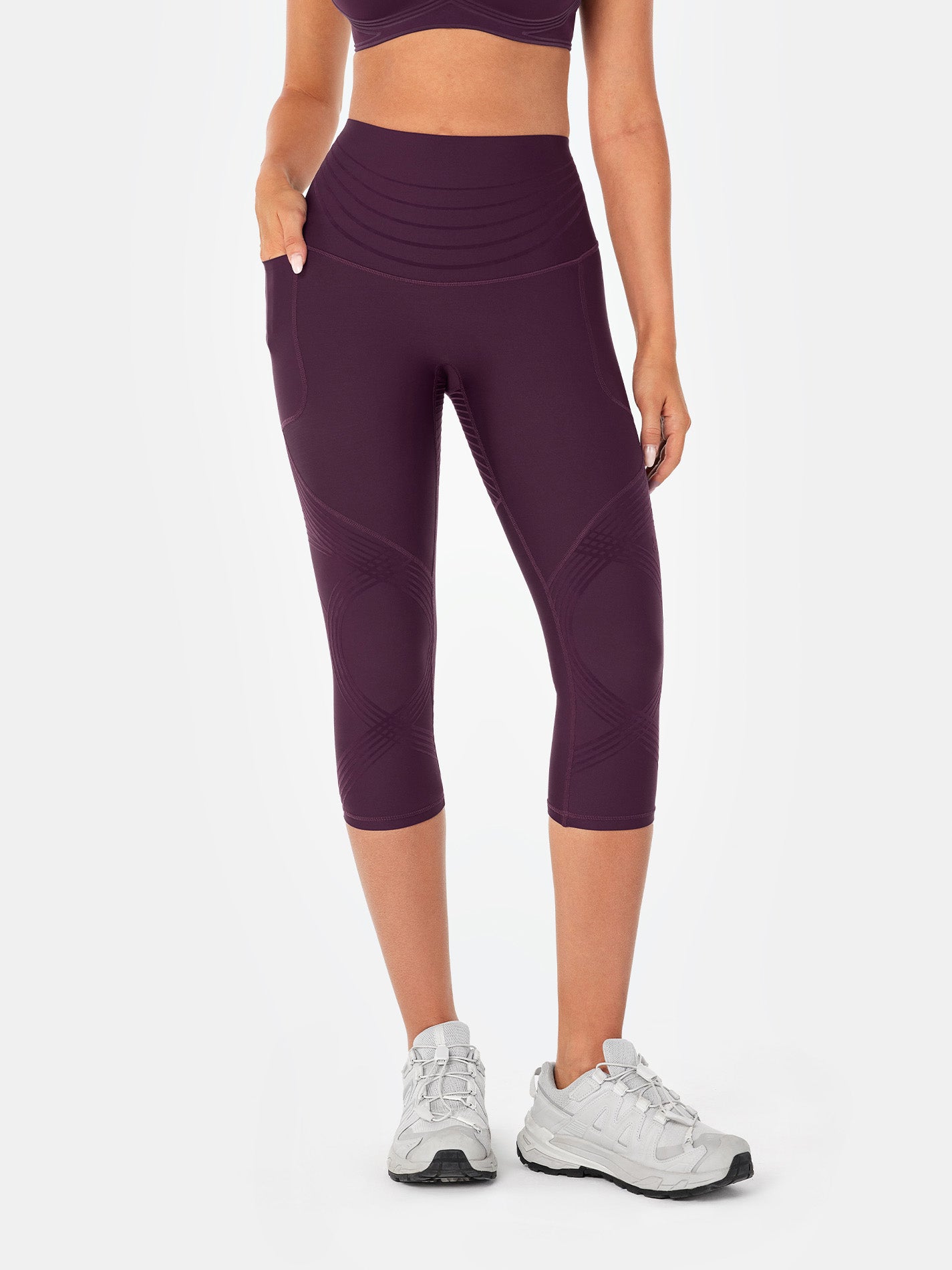 Legging capri à poches latérales Body Sculpt