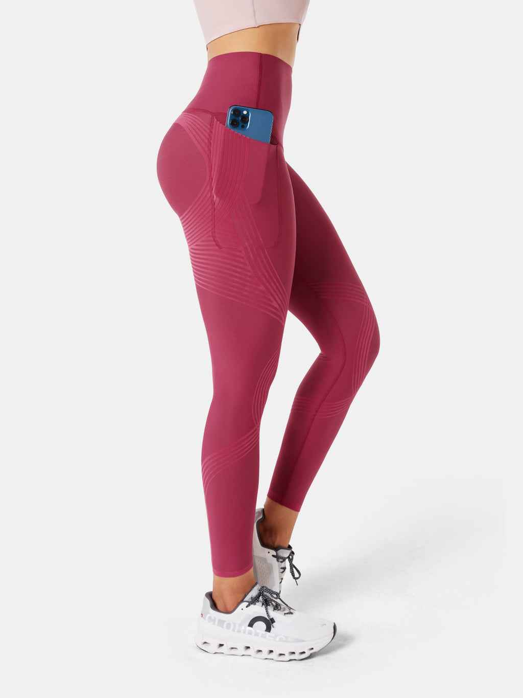 Body Sculpt Side Pocket Leggings Baked Apple