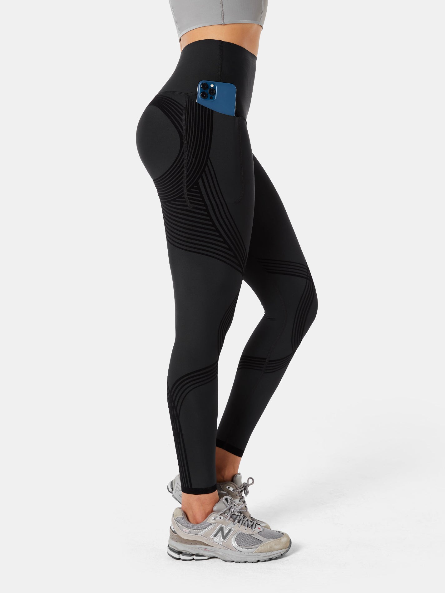 Body Sculpt Side Pocket Leggings Black