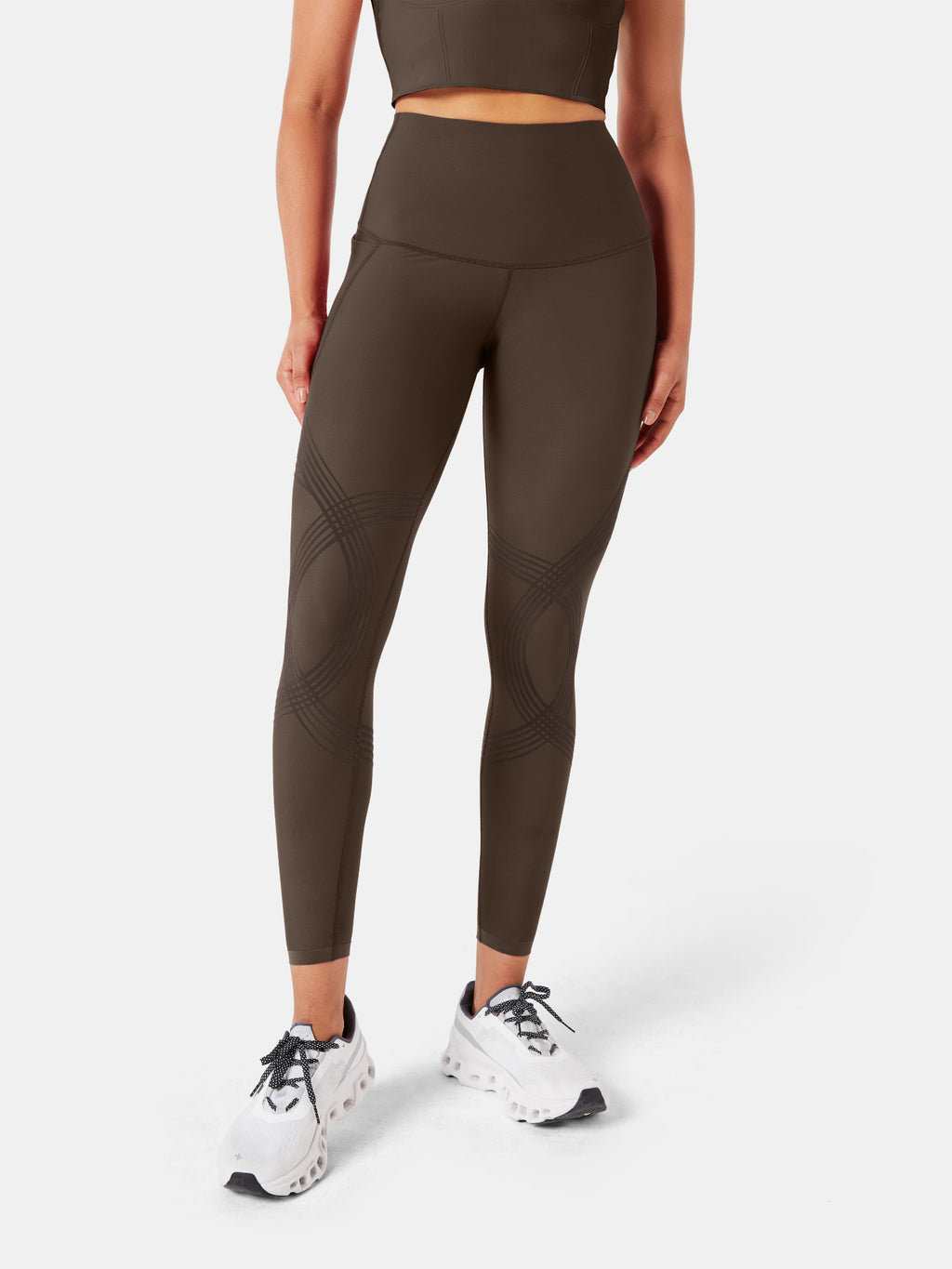 Body Sculpt Side Pocket Leggings Chocolate Brown