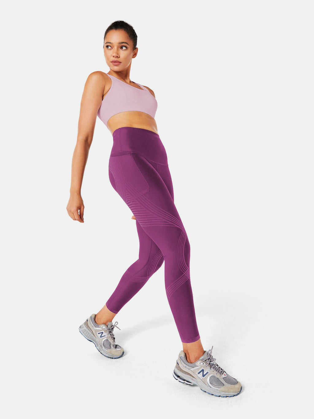 Body Sculpt Side Pocket Leggings Crushed Plum