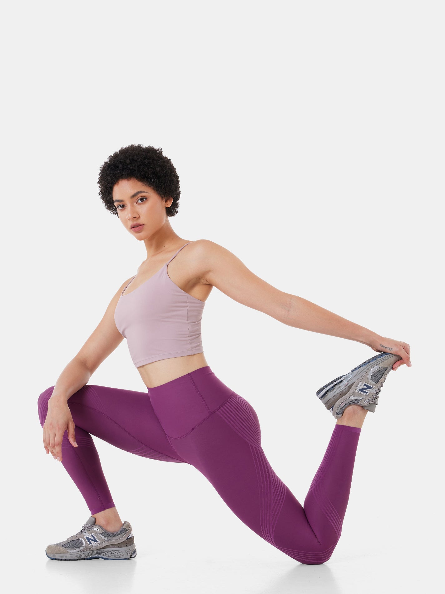 Body Sculpt Side Pocket Leggings Crushed Plum