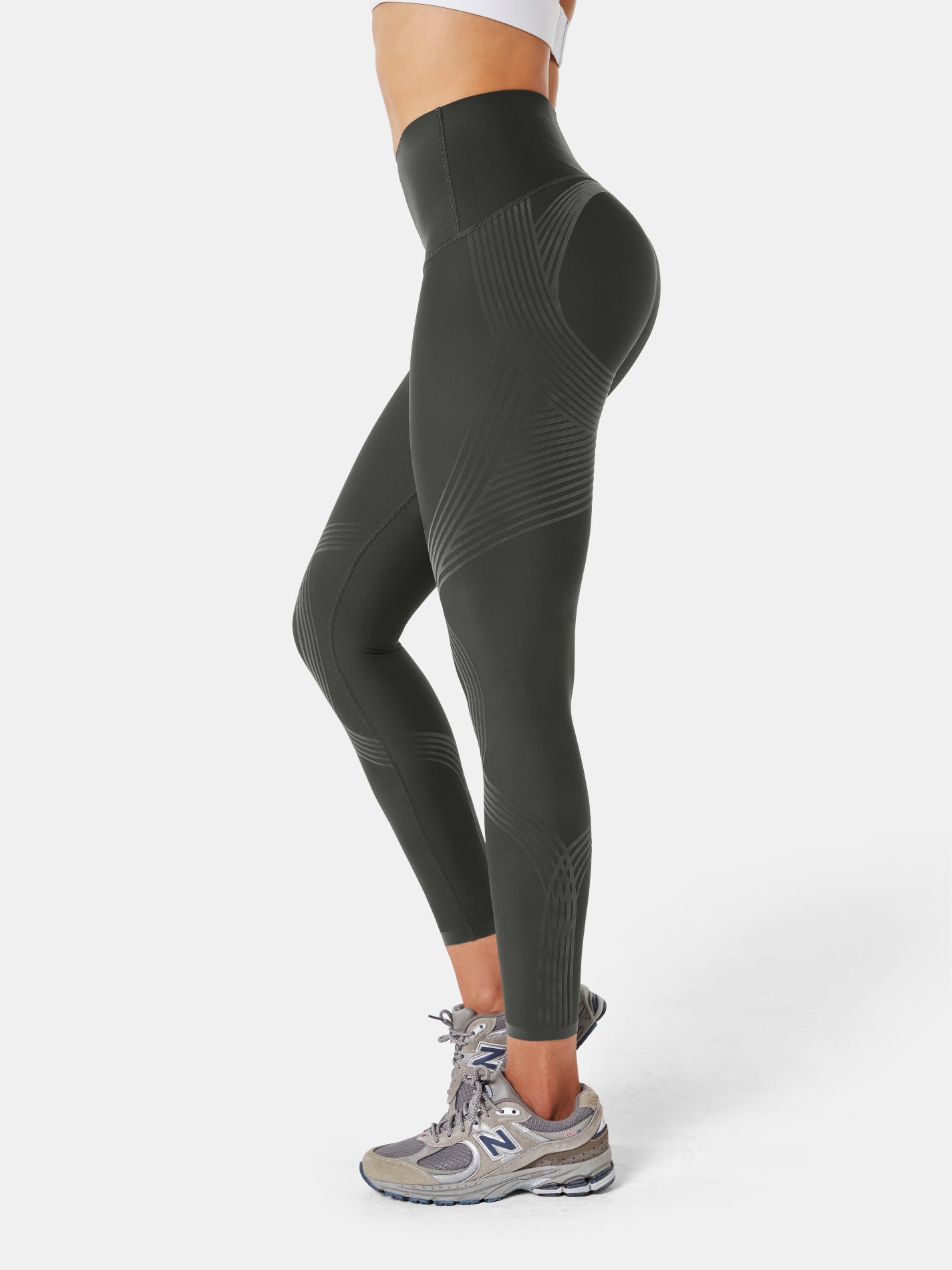 Body Sculpt Side Pocket Leggings Dark Gray