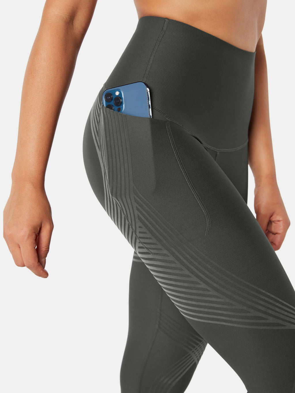 Body Sculpt Side Pocket Leggings Dark Gray