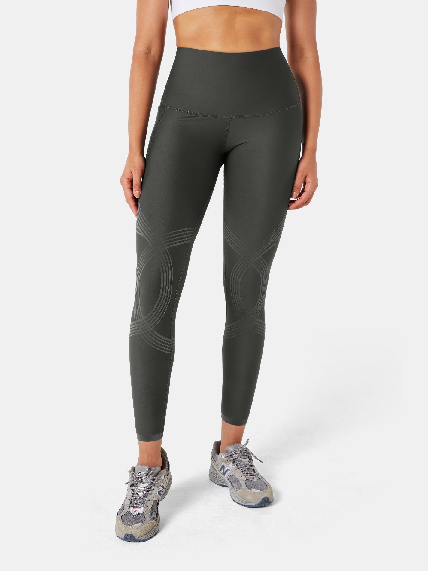 Body Sculpt Side Pocket Leggings Dark Gray