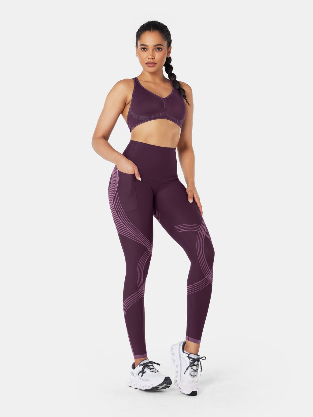 Body Sculpt Side Pocket Leggings Baked Apple