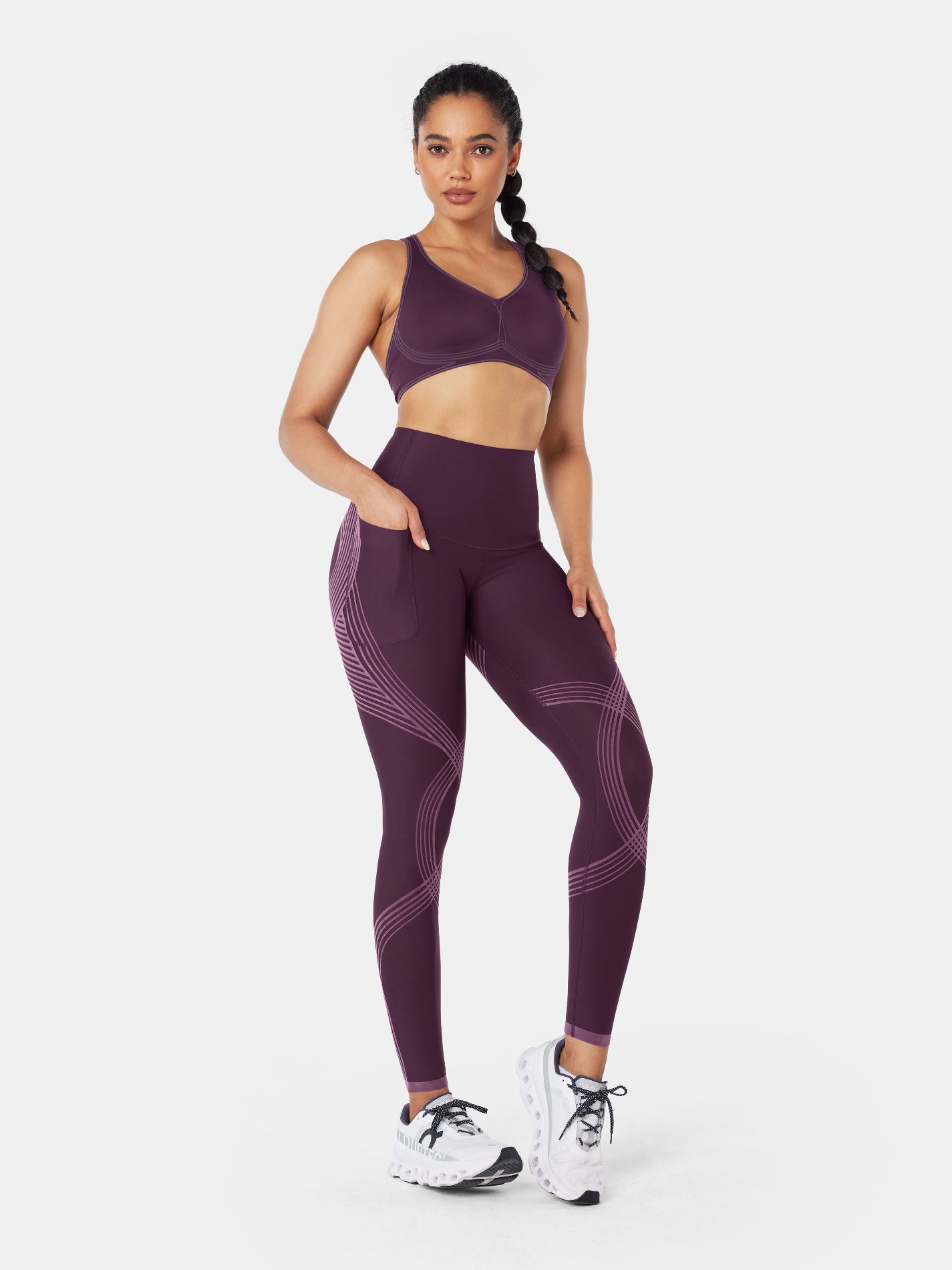 Body Sculpt Side Pocket Leggings Baked Apple