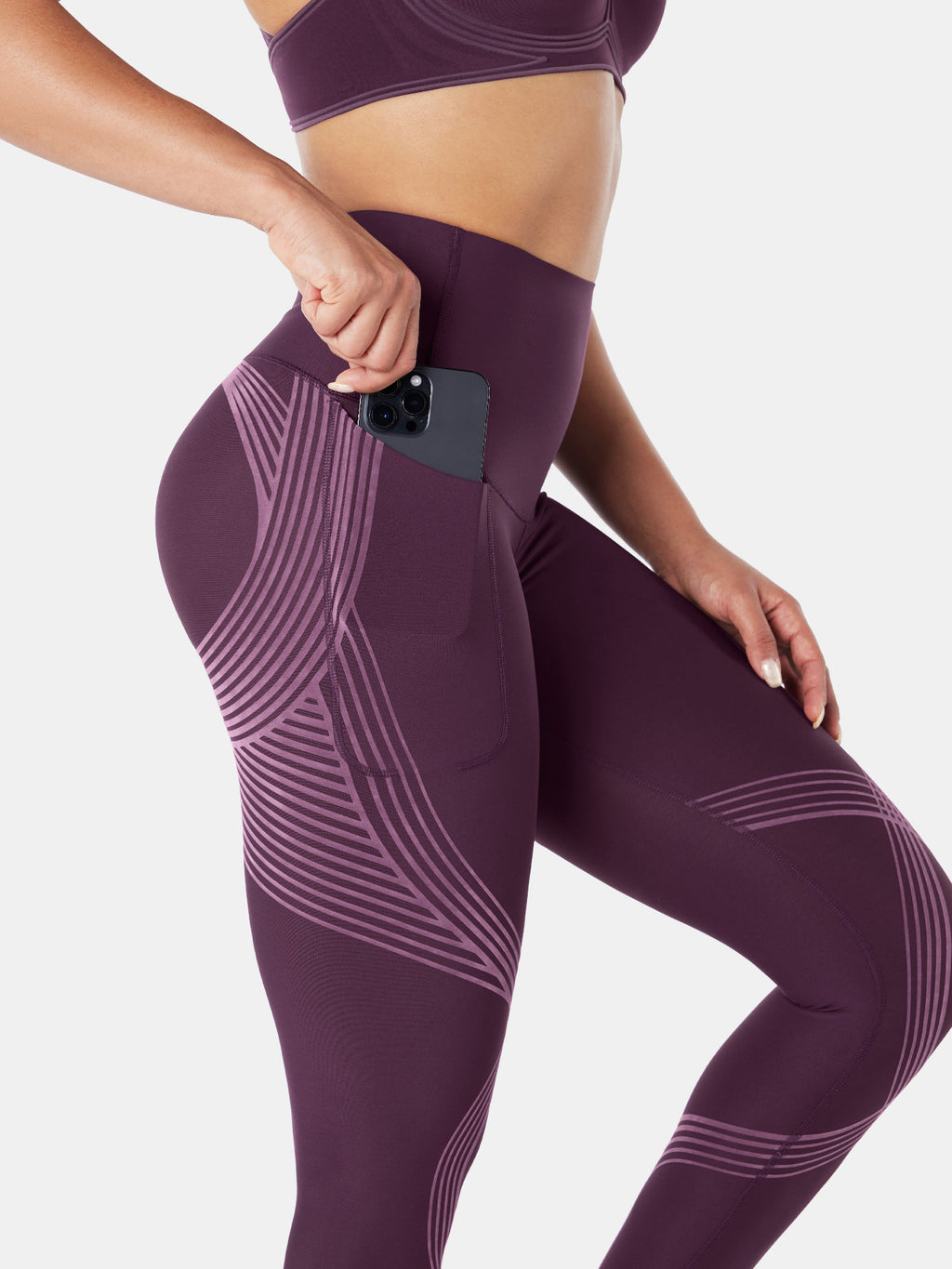 Body Sculpt Side Pocket Leggings Baked Apple