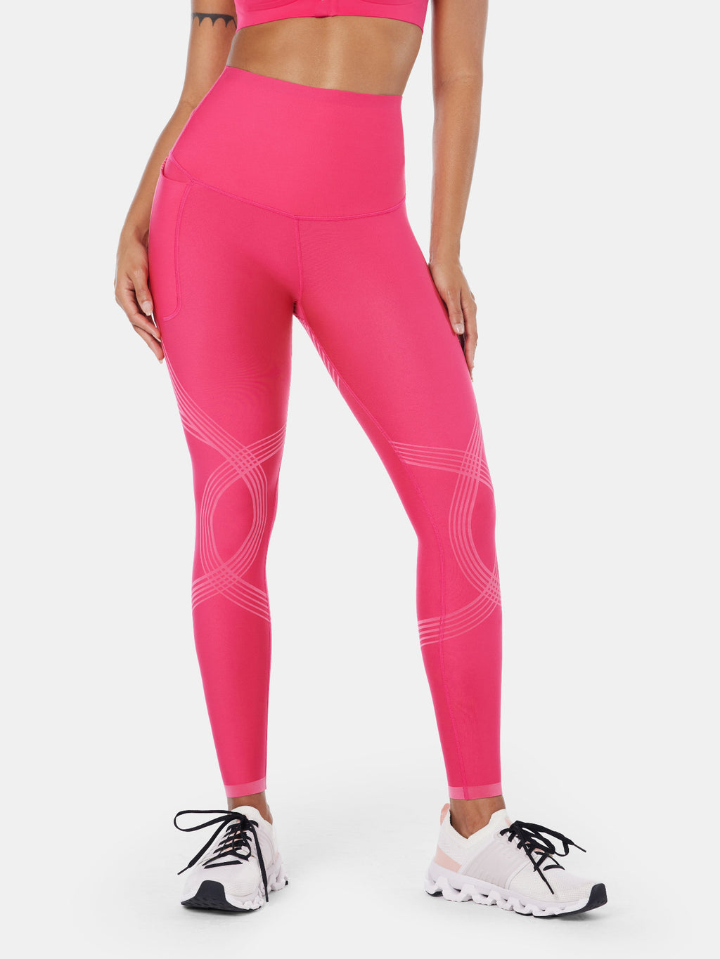Body Sculpt Side Pocket Leggings Magenta