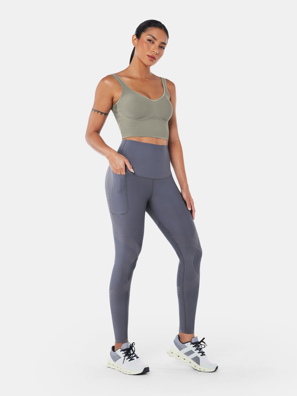 Body Sculpt Side Pocket Leggings Moonlight