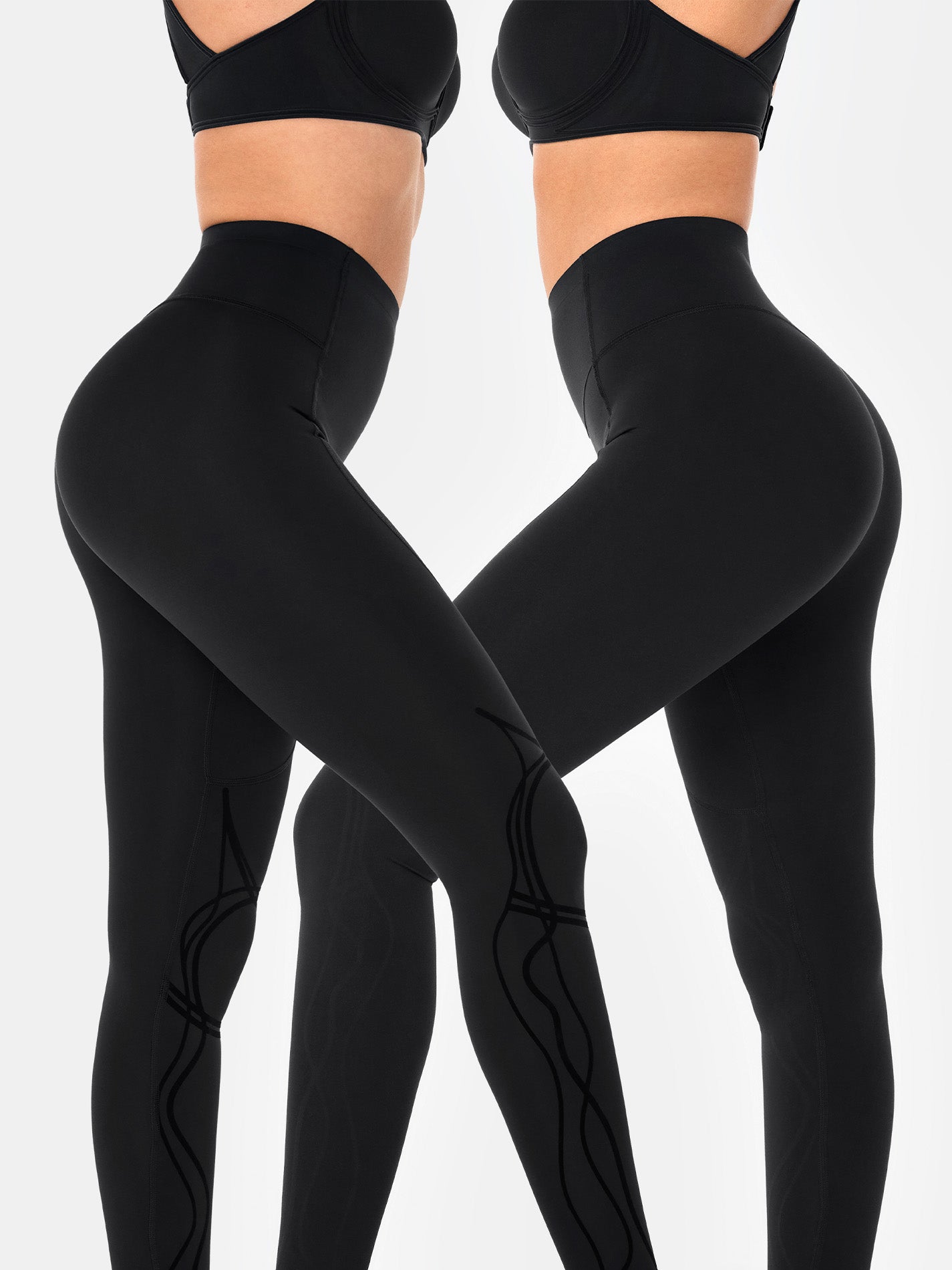 Body Sculpt Two Way Temp Leggings (Reversible Wear)