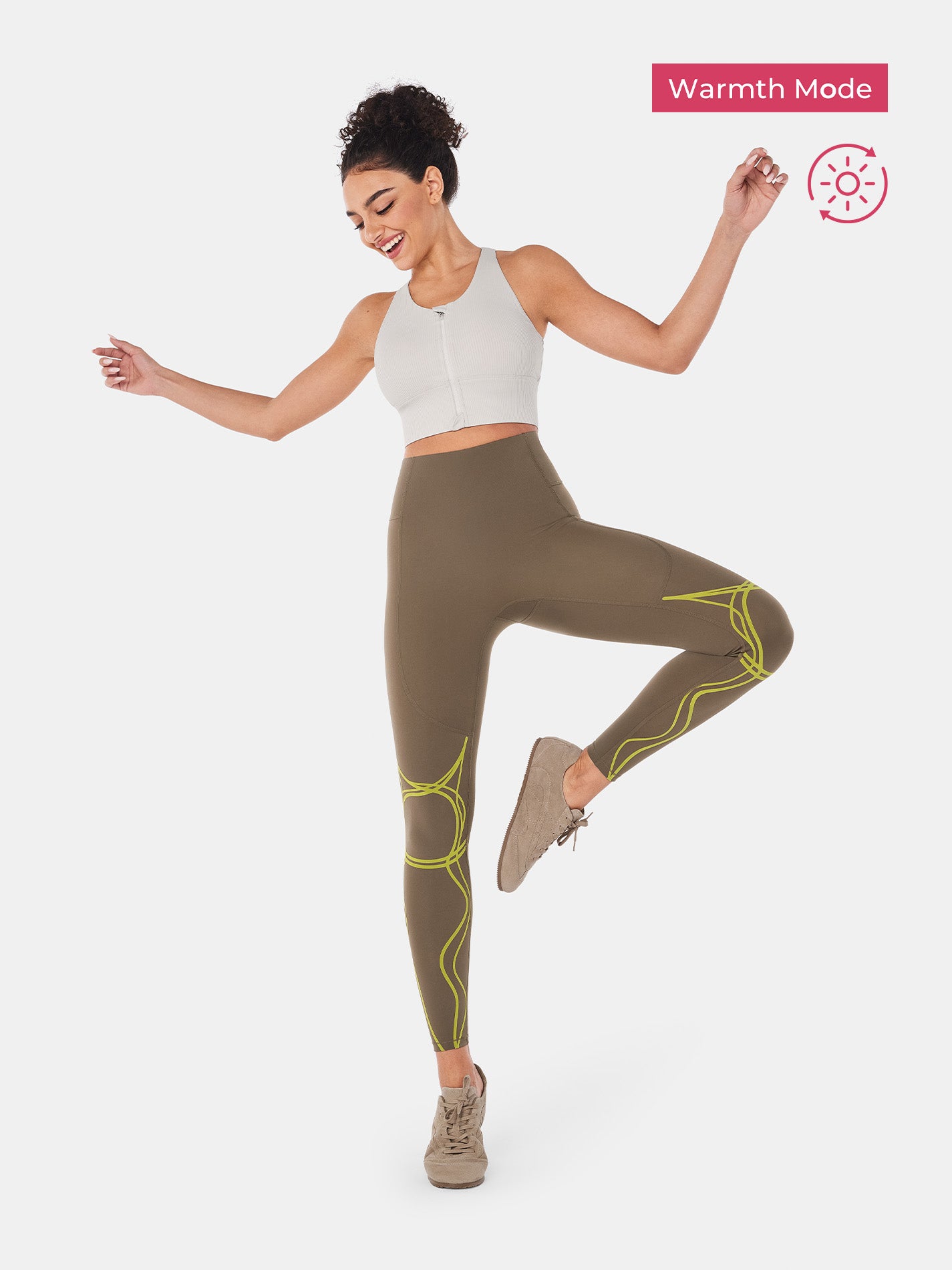 Body Sculpt Two Way Temp Leggings (Reversible Wear)