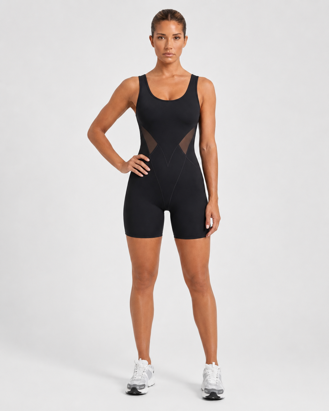 SculptForm Mid-Thigh Bodysuit (Built-in Bra)
