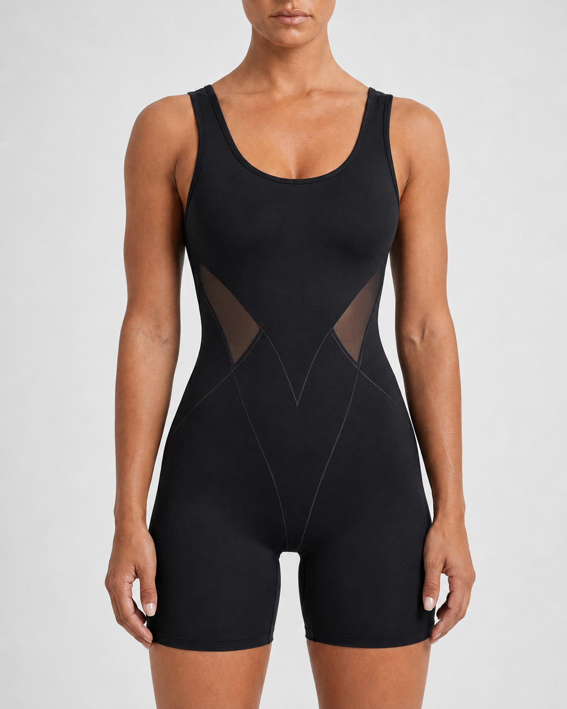 SculptForm Mid-Thigh Bodysuit (Built-in Bra)