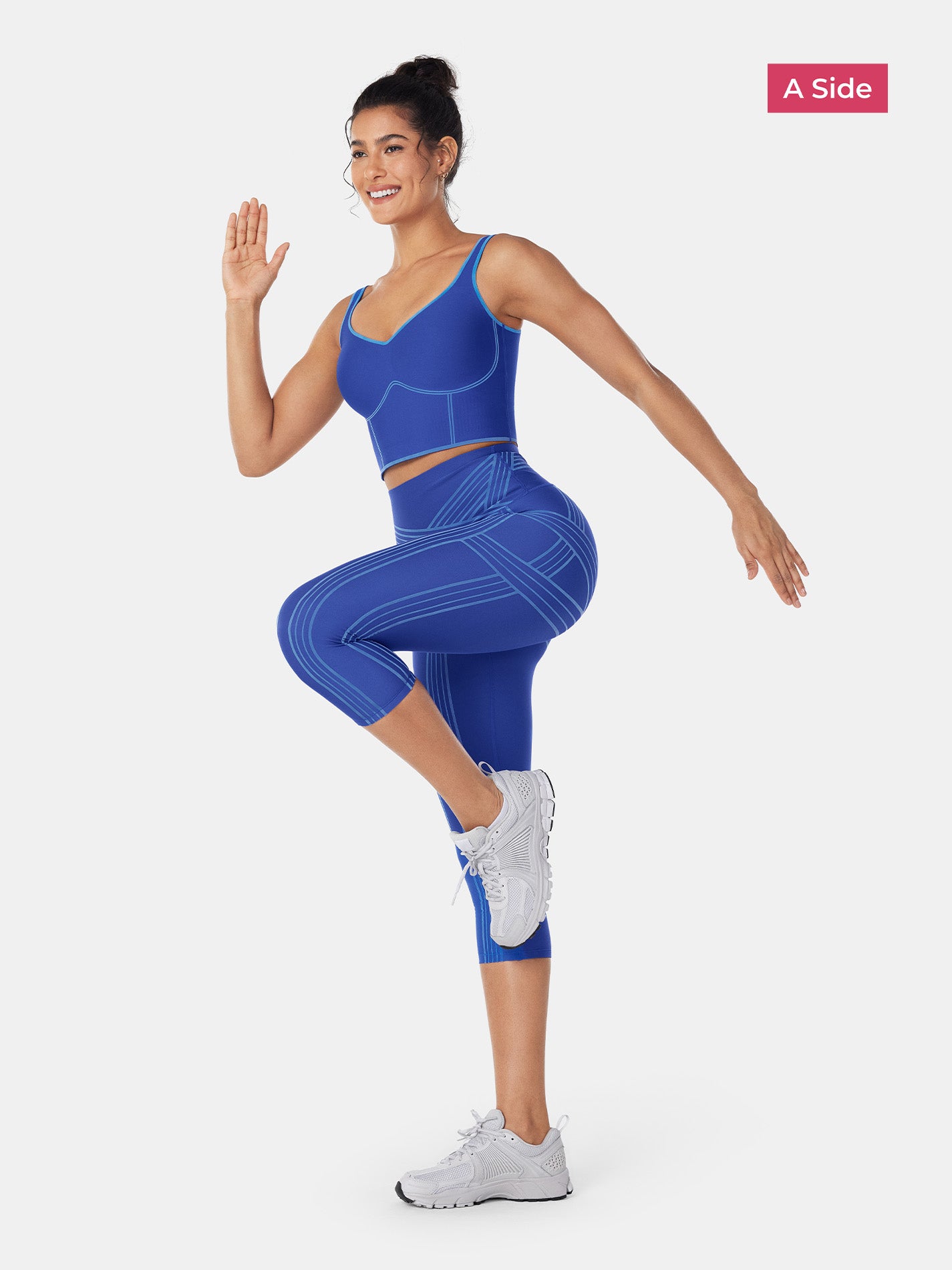 PowerBand Resistance Capri Leggings (Reversible Wear)