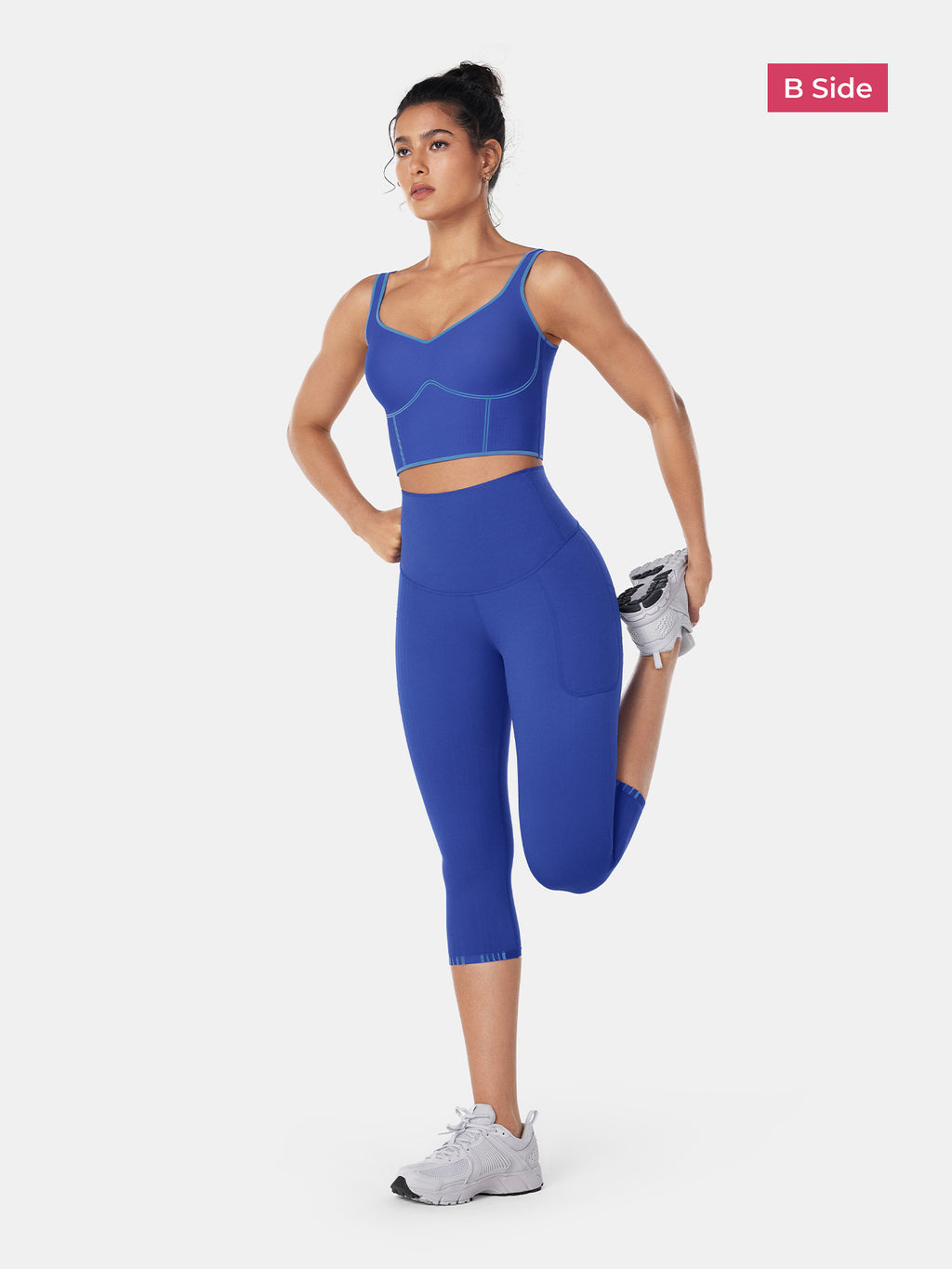 PowerBand Resistance Capri Leggings (Reversible Wear)