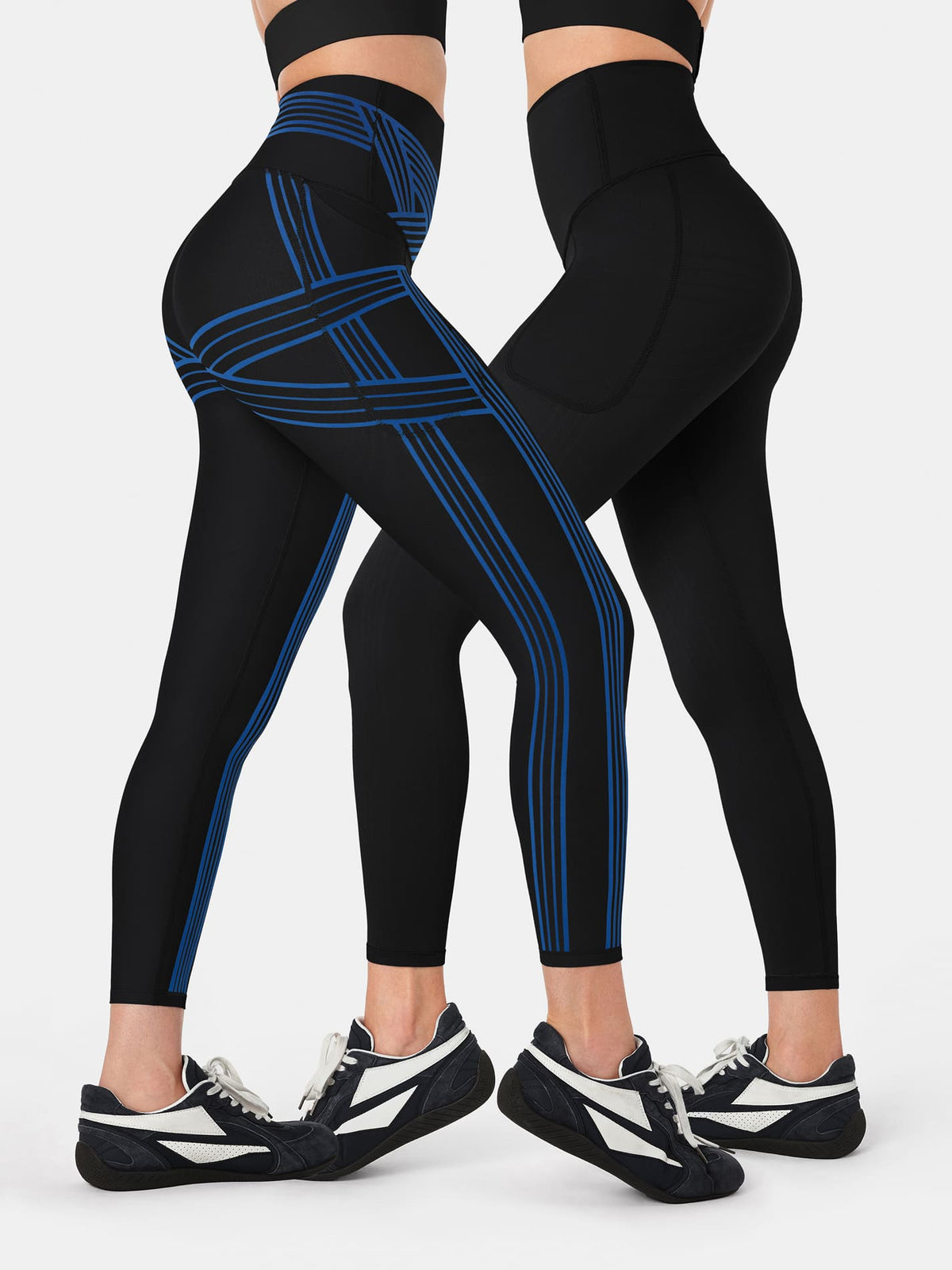 PowerBand Resistance 7/8 Leggings (Reversible Wear)