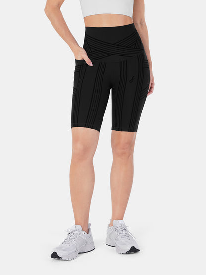 PowerBand Resistance 9" Biker Shorts (Reversible Wear)