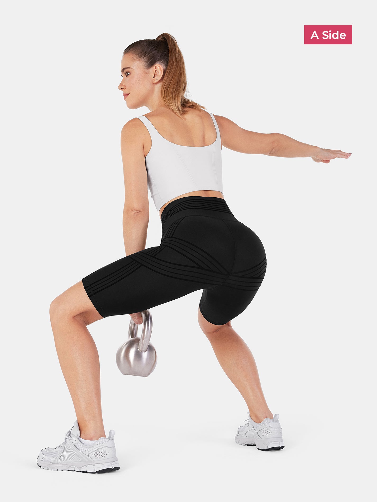 PowerBand Resistance 9" Biker Shorts (Reversible Wear)