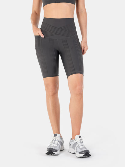 PowerBand Resistance 9" Biker Shorts (Reversible Wear)
