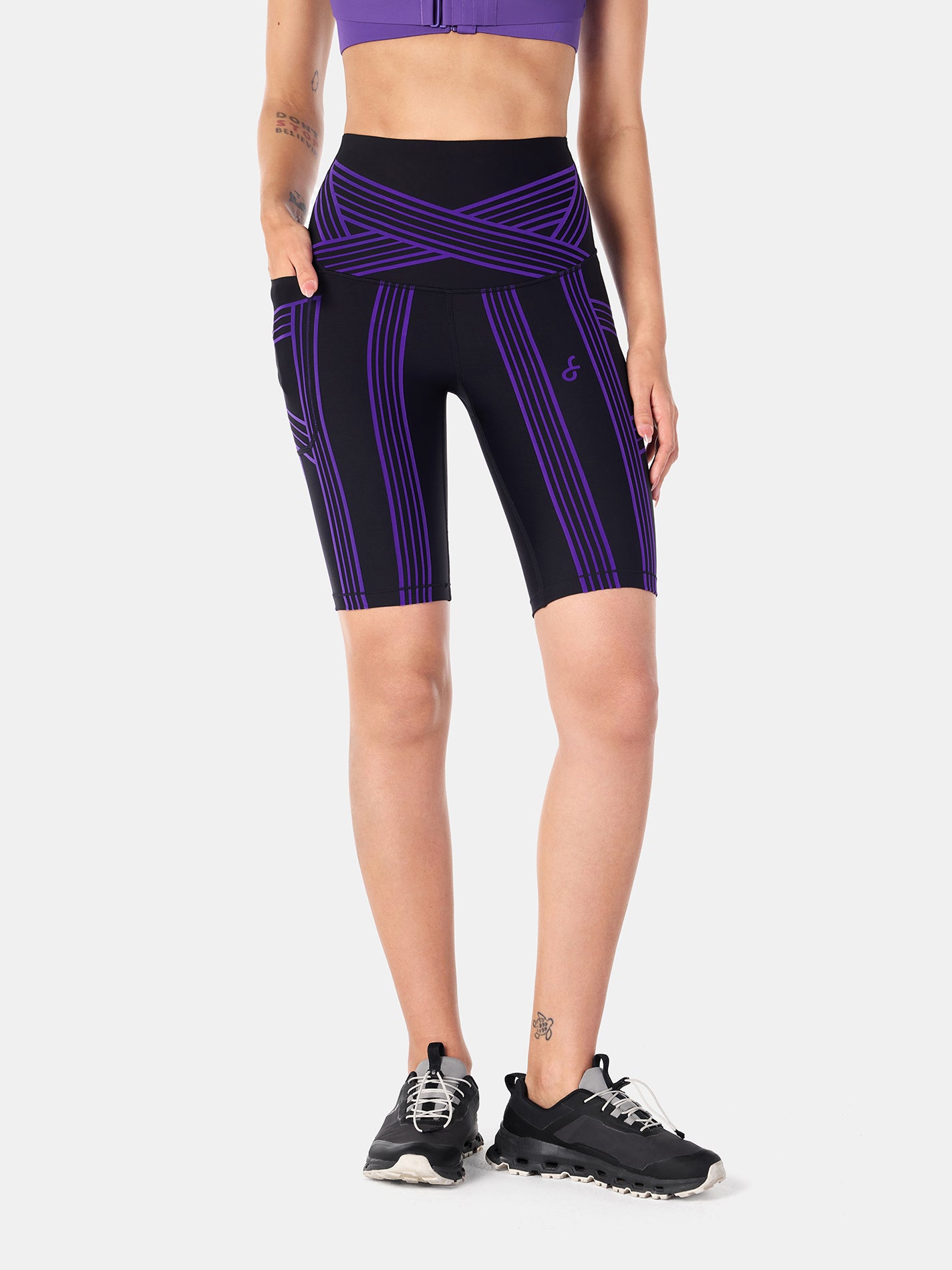 PowerBand Resistance 9" Biker Shorts (Reversible Wear)