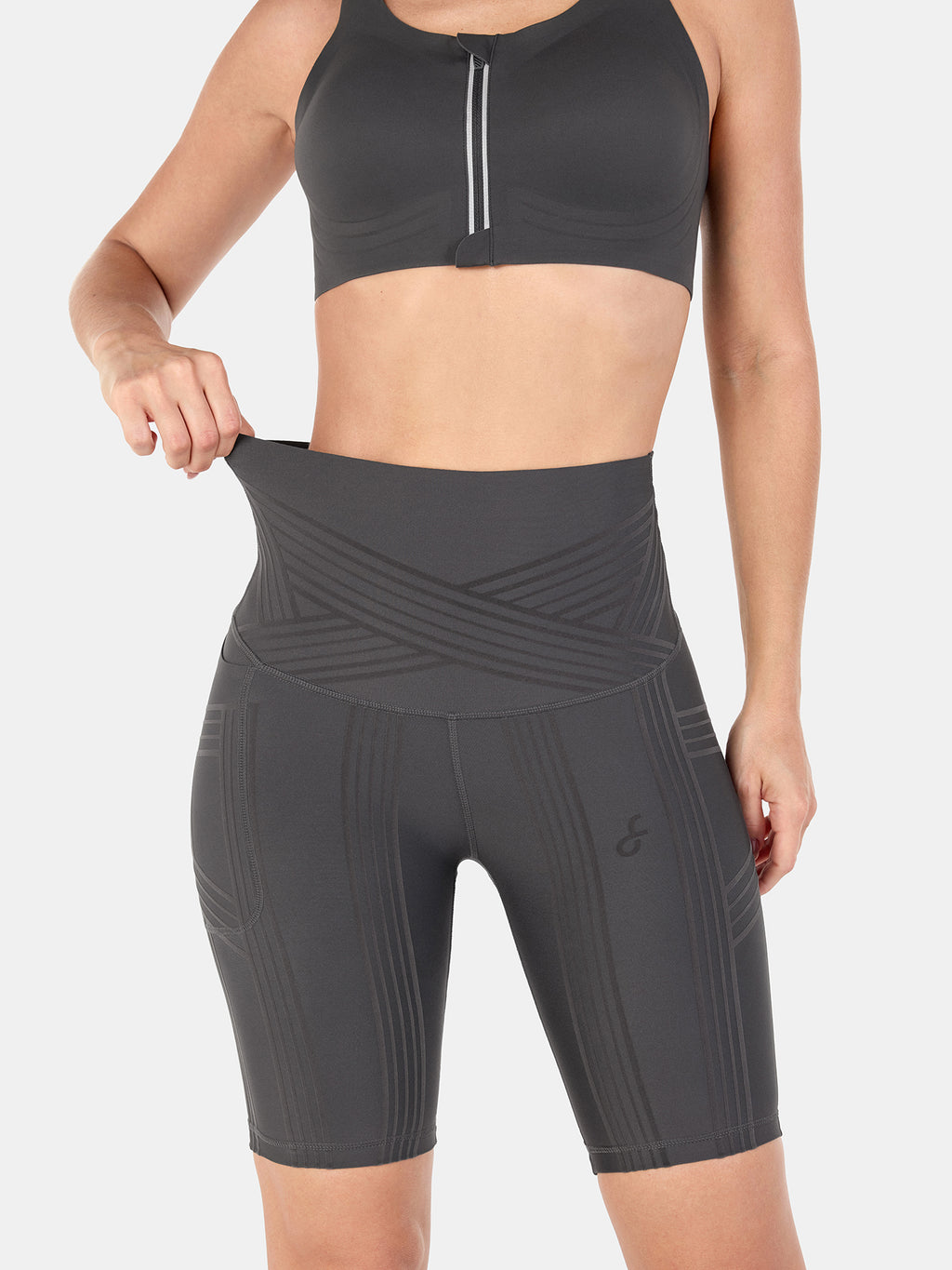 PowerBand Resistance 9" Biker Shorts (Reversible Wear)