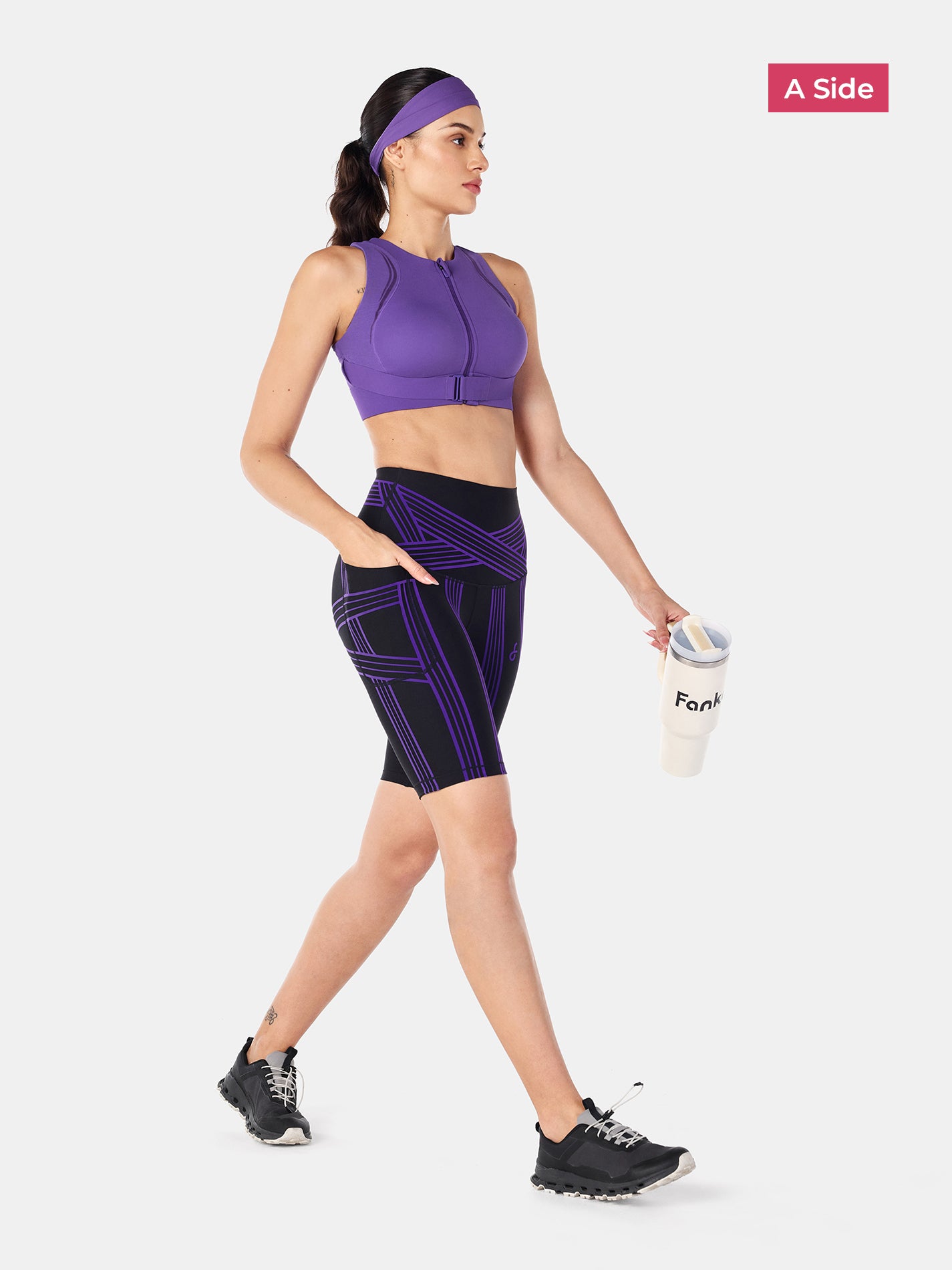 PowerBand Resistance 9" Biker Shorts (Reversible Wear)