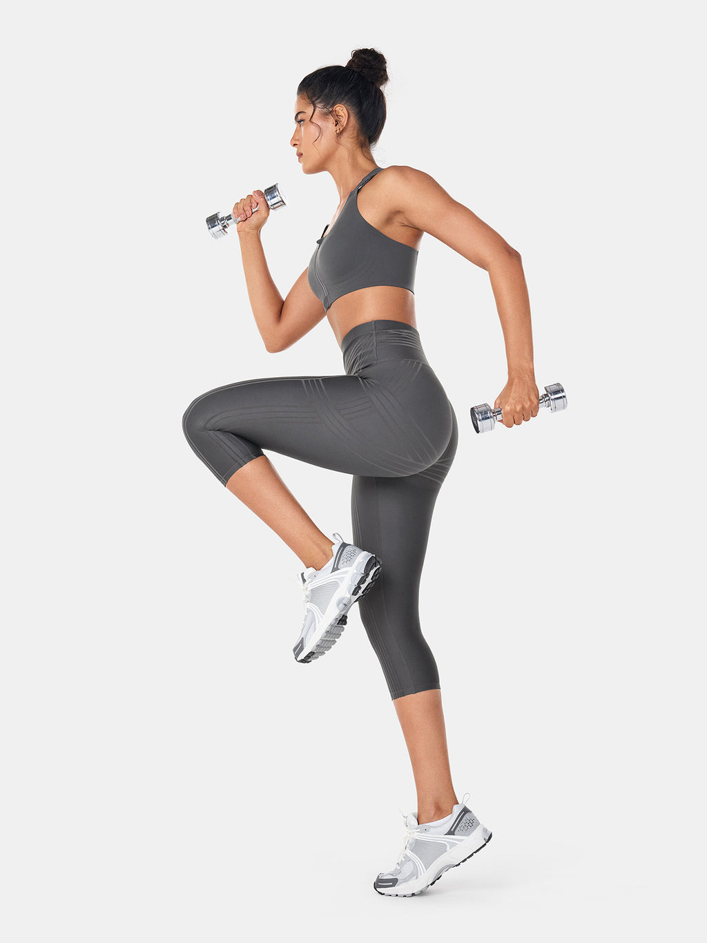 PowerBand Resistance Capri Leggings (Reversible Wear)