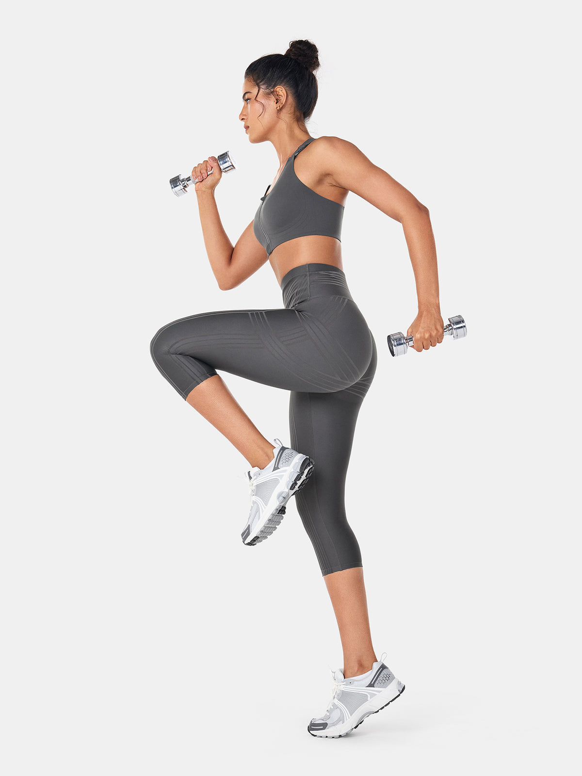 PowerBand Resistance Capri Leggings (Reversible Wear)
