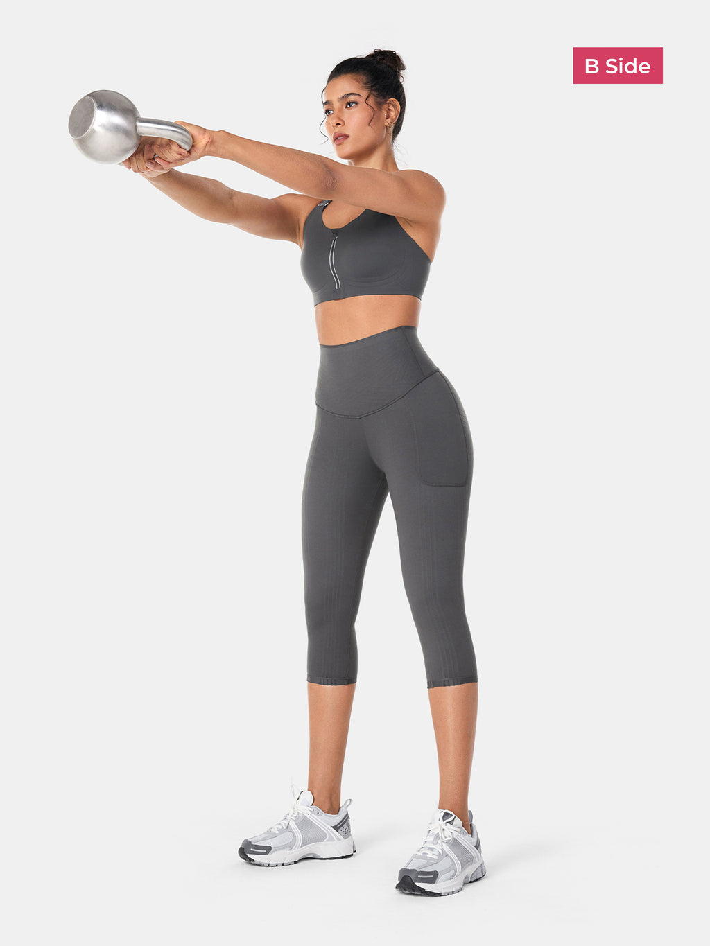 PowerBand Resistance Capri Leggings (Reversible Wear)