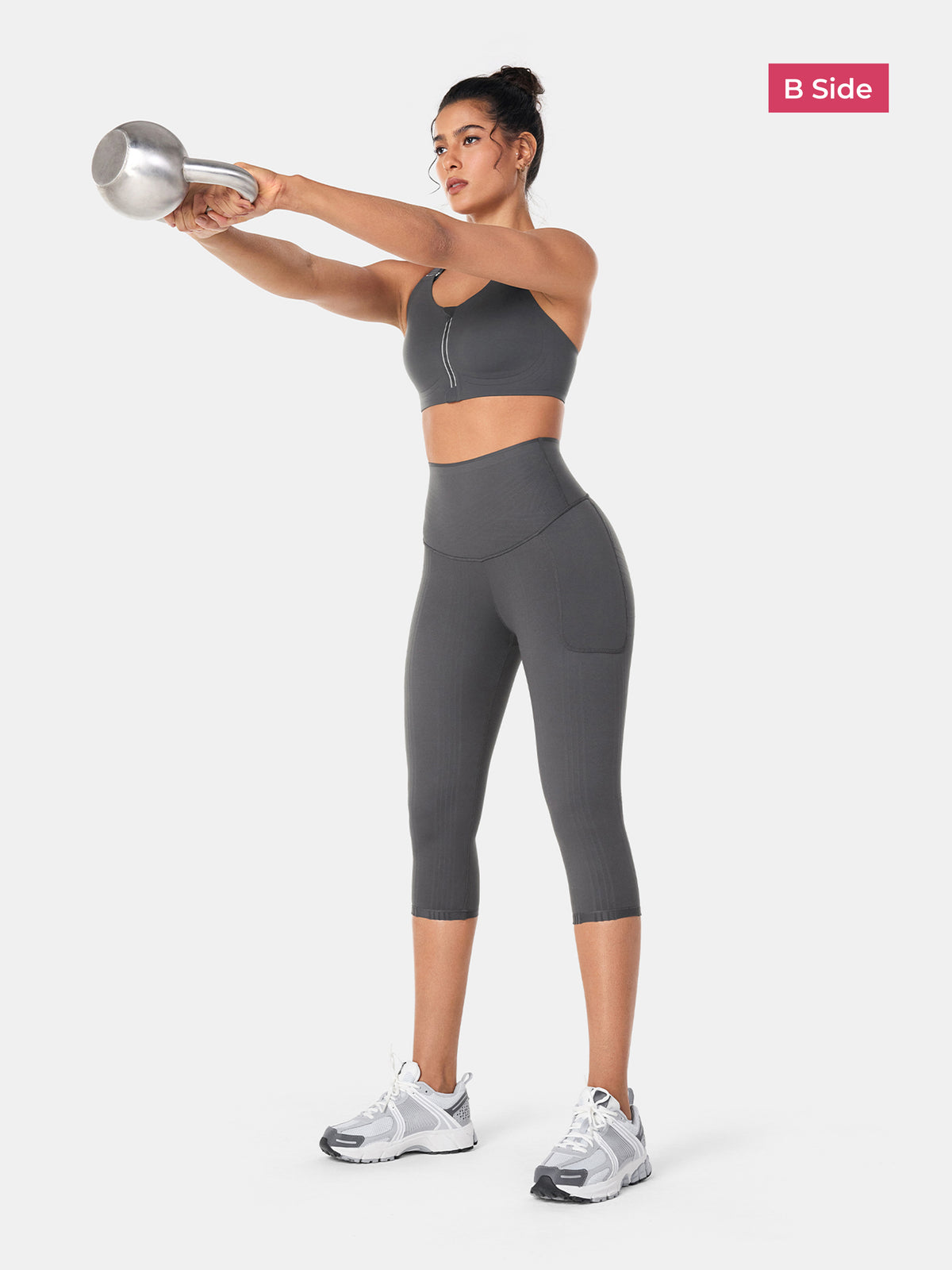 PowerBand Resistance Capri Leggings (Reversible Wear)