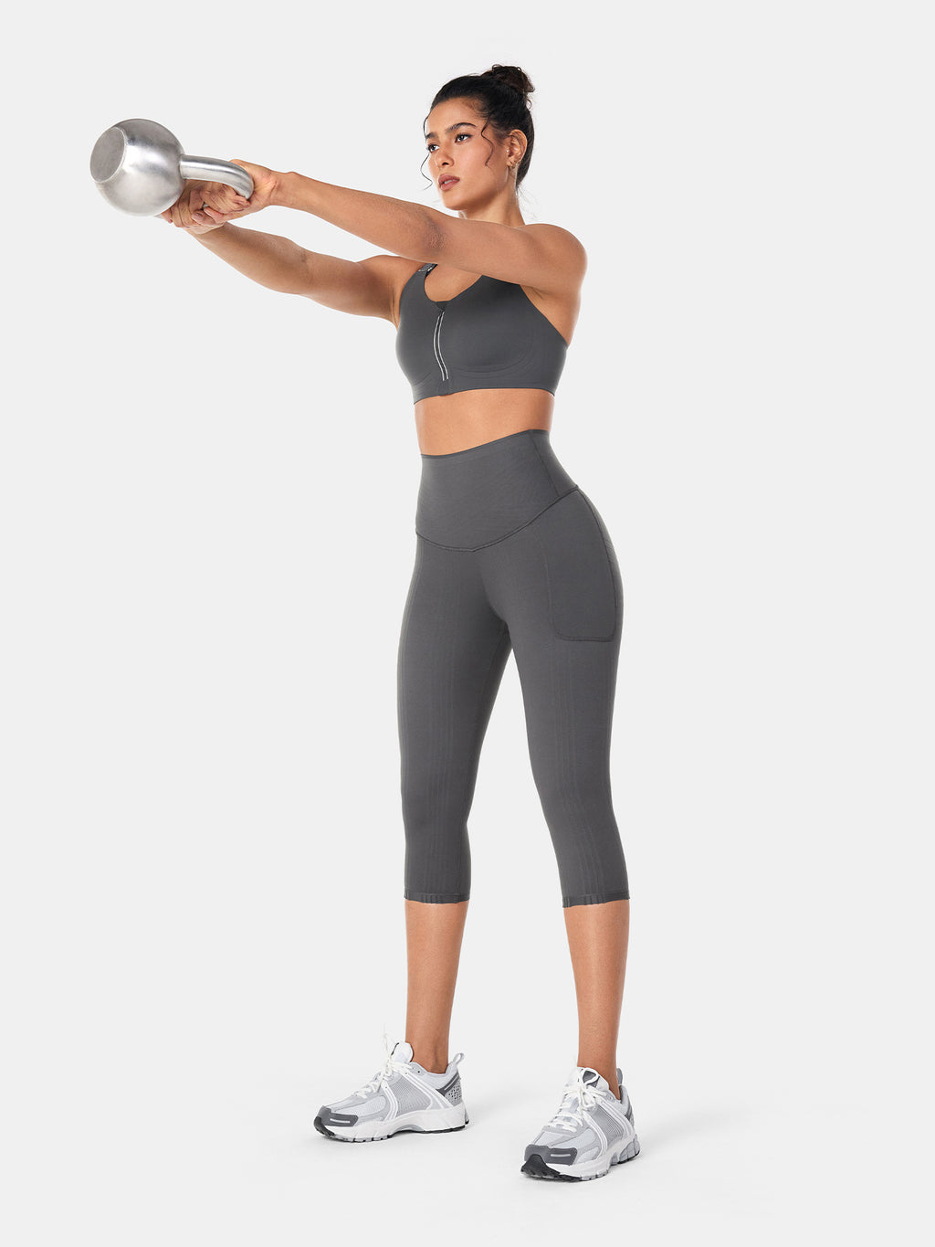 PowerBand Resistance Capri Leggings (Reversible Wear)