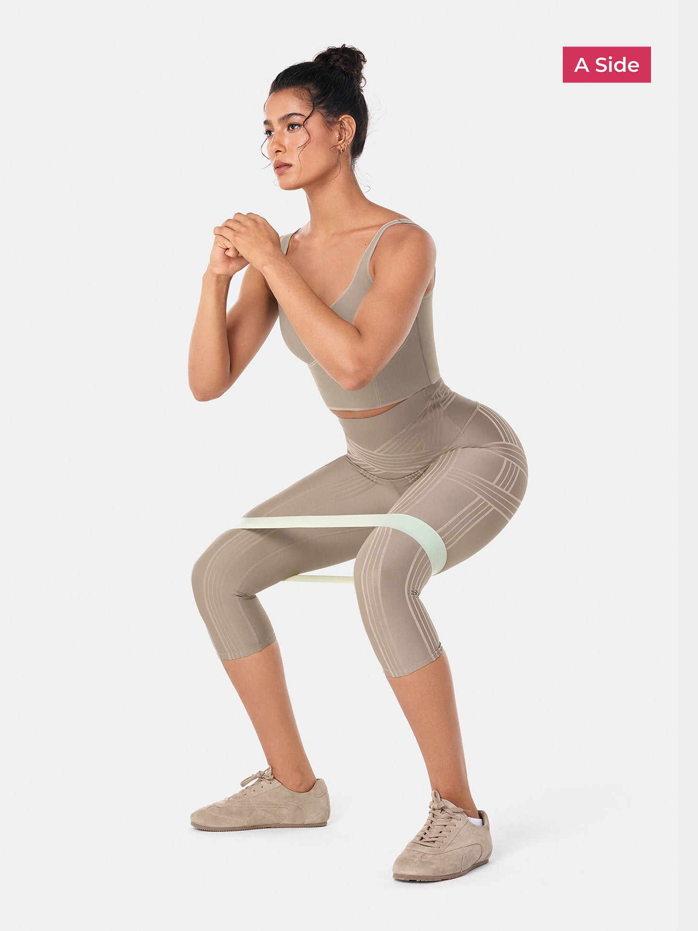 PowerBand Resistance Capri Leggings (Reversible Wear)