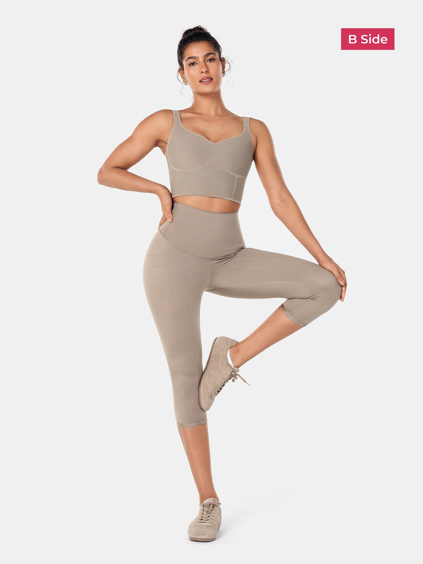 PowerBand Resistance Capri Leggings (Reversible Wear)