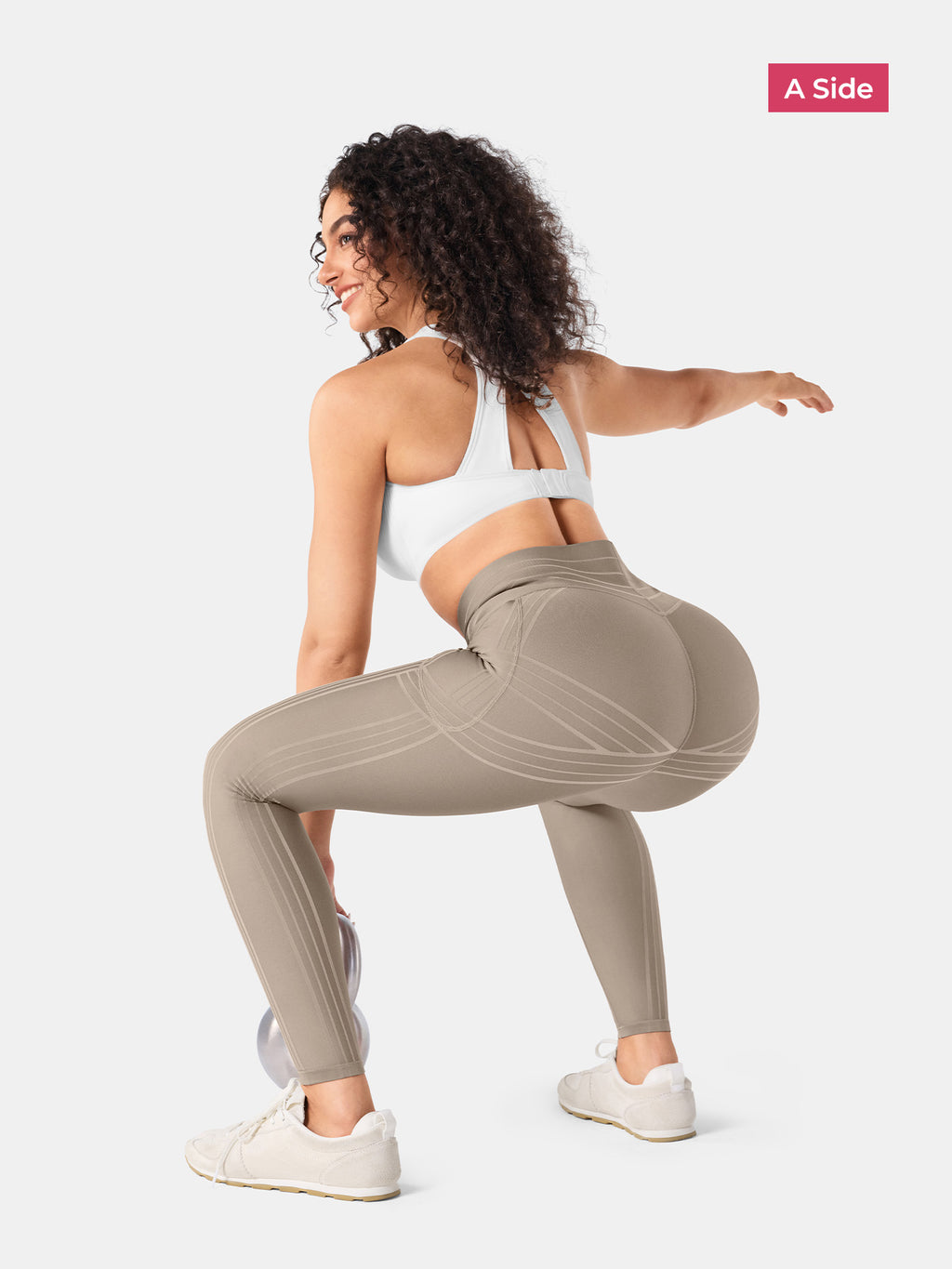 PowerBand Resistance V-Waist Leggings (Reversible Wear)