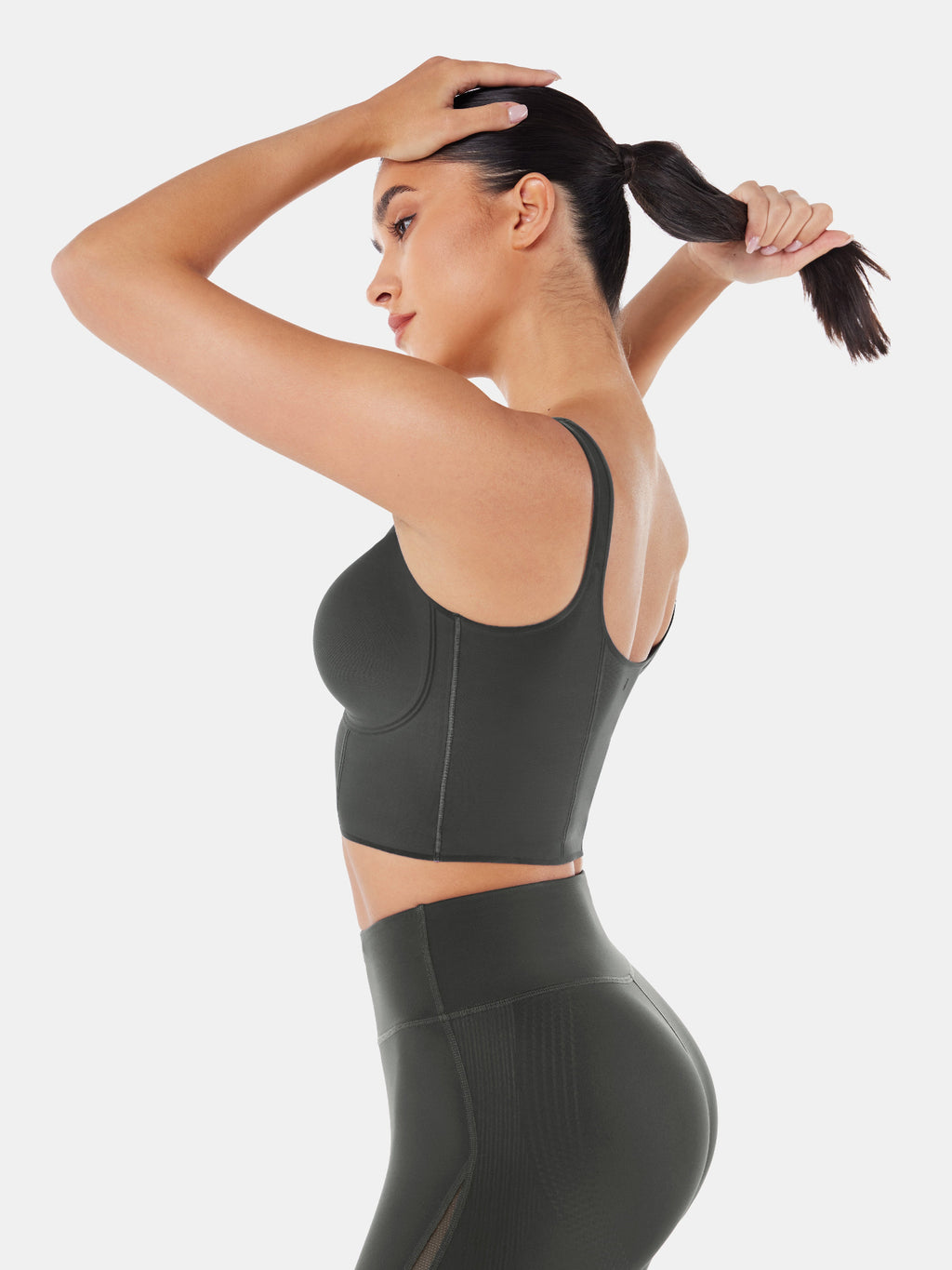 Body Sculpt Bra Tank Dark Gray