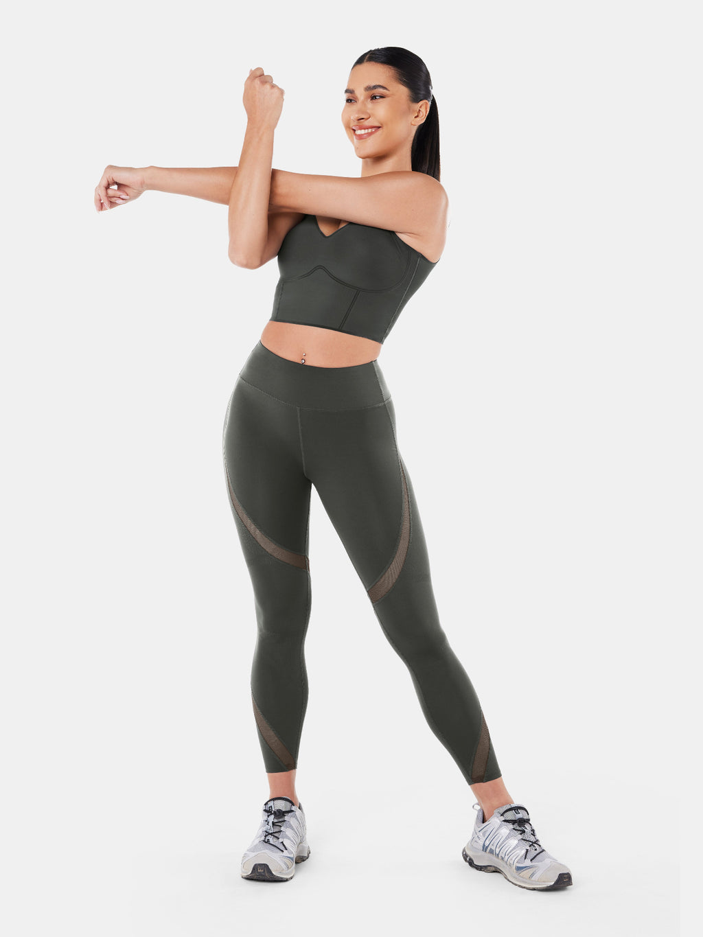 Body Sculpt Bra Tank Dark Gray