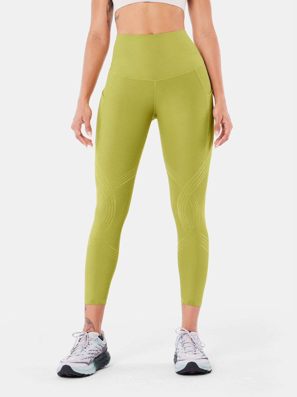 Body Sculpt Side Pocket 7/8 Leggings Lime