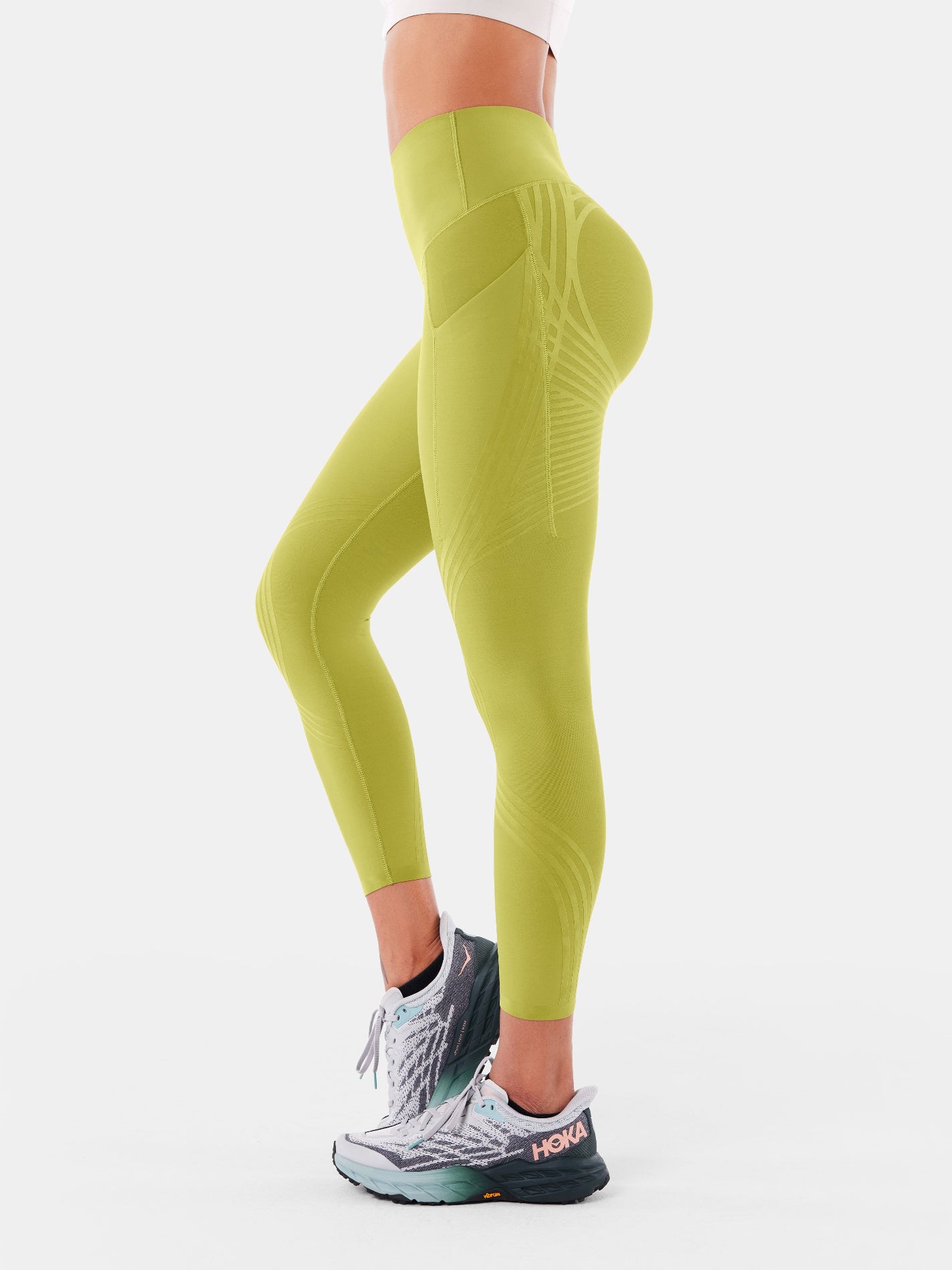 Body Sculpt Side Pocket 7/8 Leggings Lime