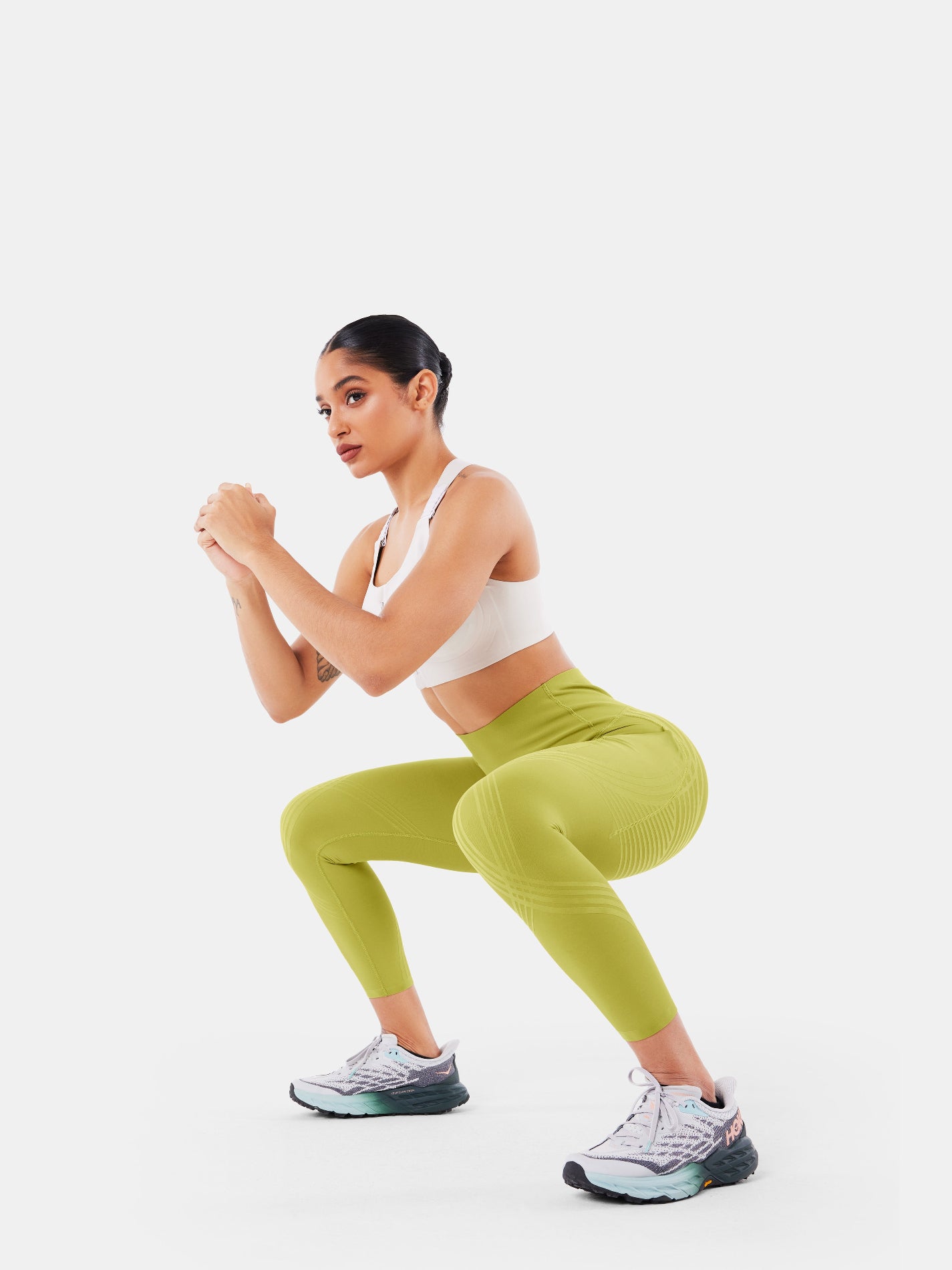 Body Sculpt Side Pocket 7/8 Leggings Lime