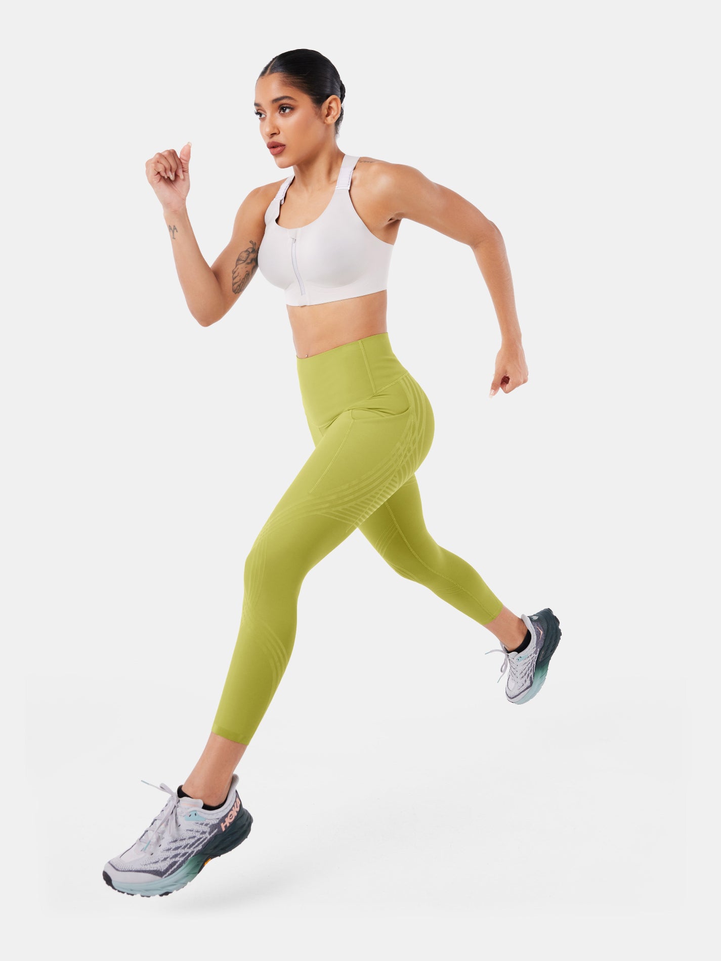 Body Sculpt Side Pocket 7/8 Leggings Lime