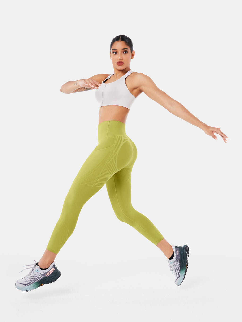 Body Sculpt Side Pocket 7/8 Leggings Lime