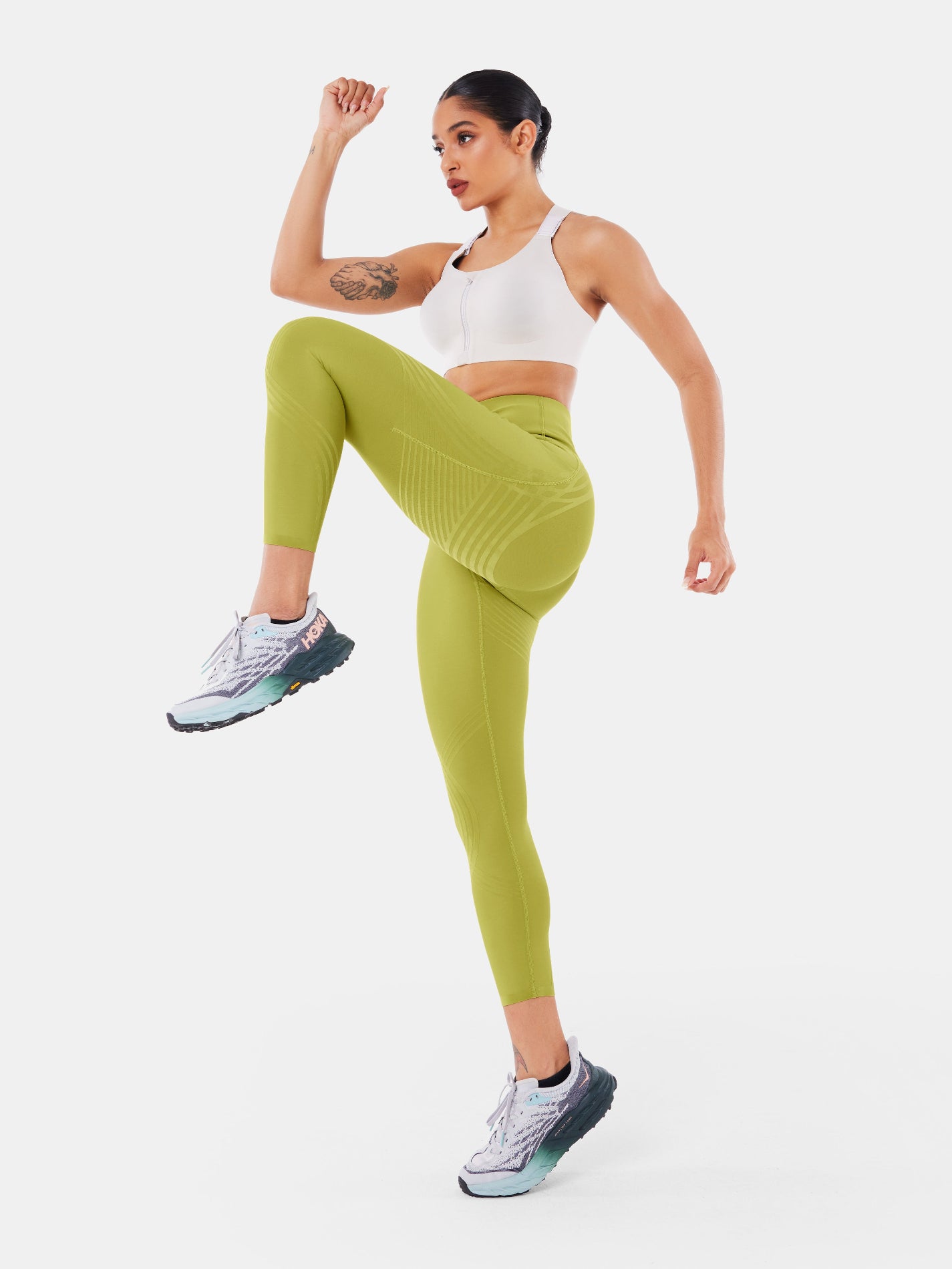 Body Sculpt Side Pocket 7/8 Leggings Lime